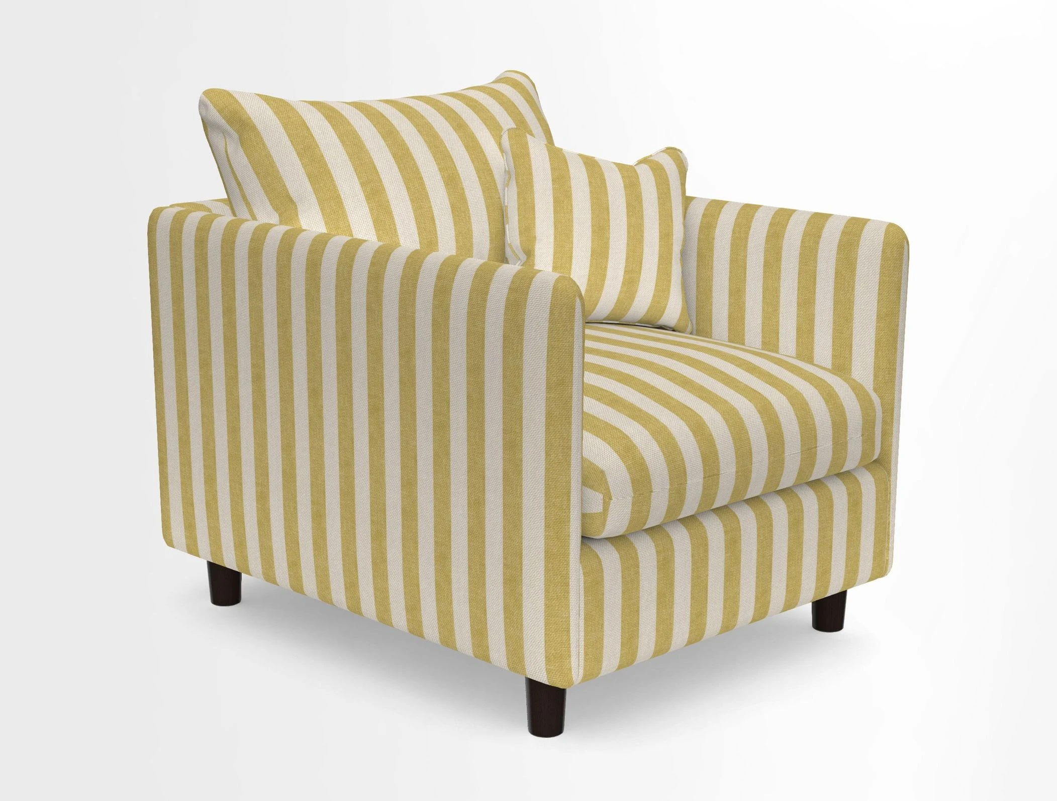 Madehurst Chair in Two Tone Plain Biscuit. Loose cover option available