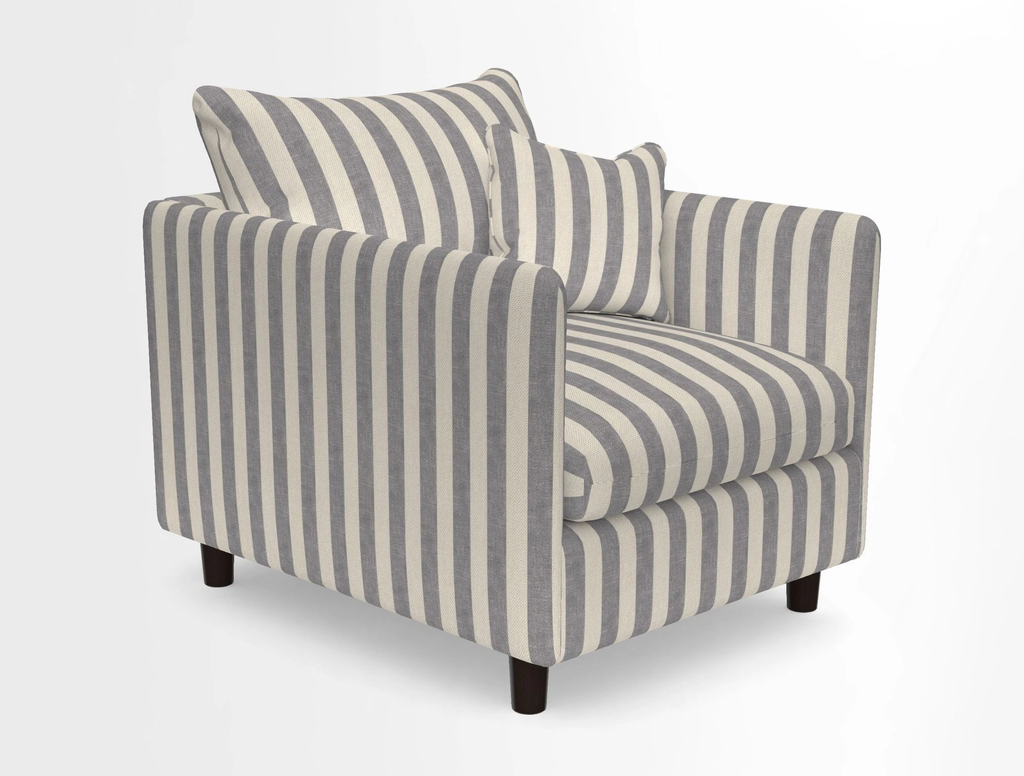 Madehurst Chair in Two Tone Plain Biscuit. Loose cover option available