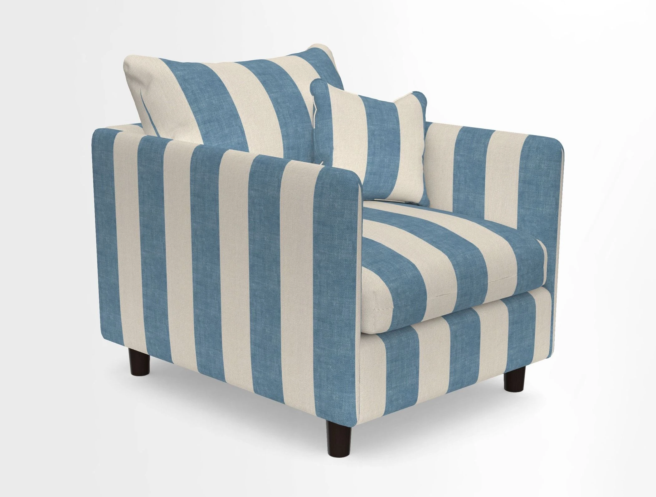 Madehurst Chair in Two Tone Plain Biscuit. Loose cover option available