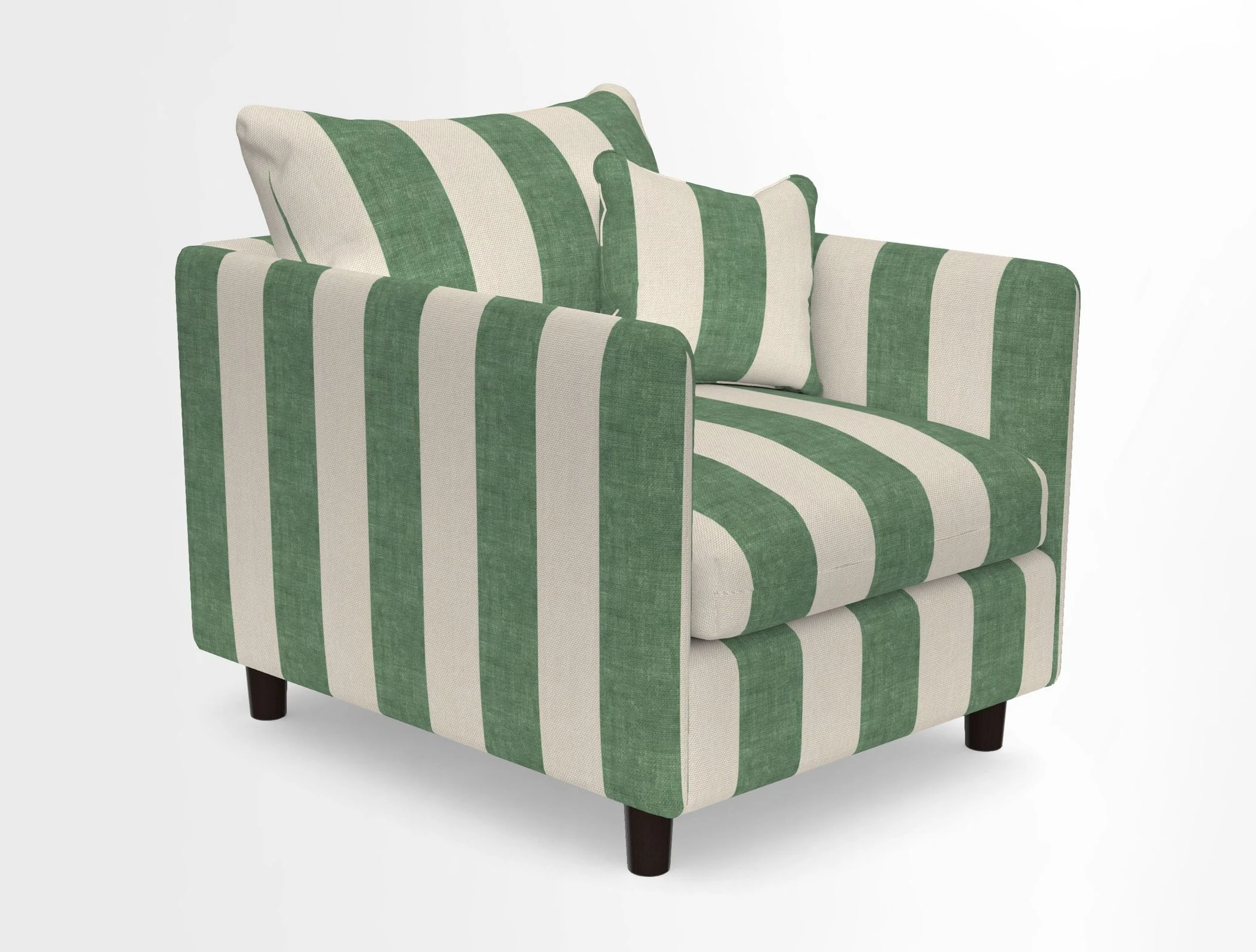 Madehurst Chair in Two Tone Plain Biscuit. Loose cover option available