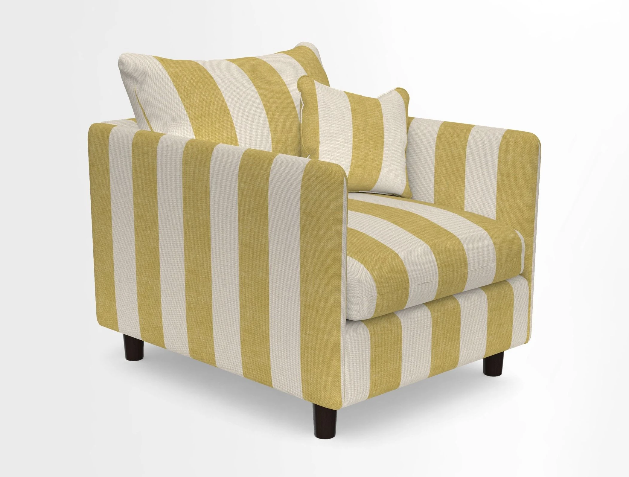 Madehurst Chair in Two Tone Plain Biscuit. Loose cover option available