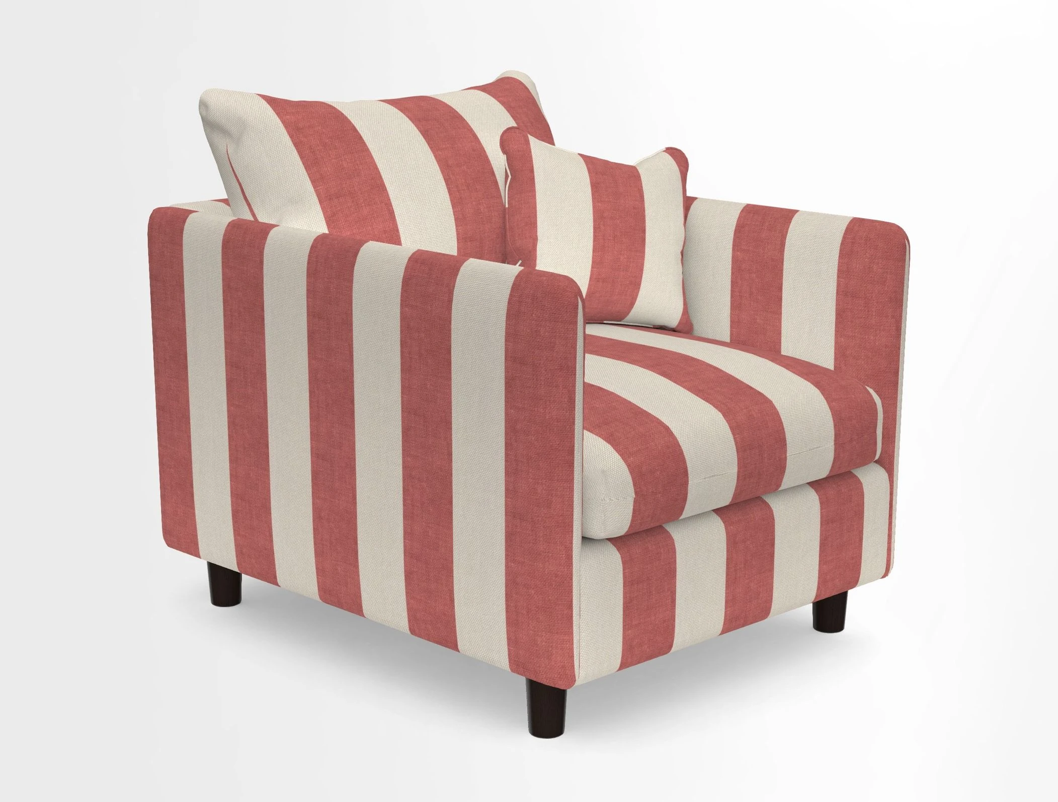 Madehurst Chair in Two Tone Plain Biscuit. Loose cover option available