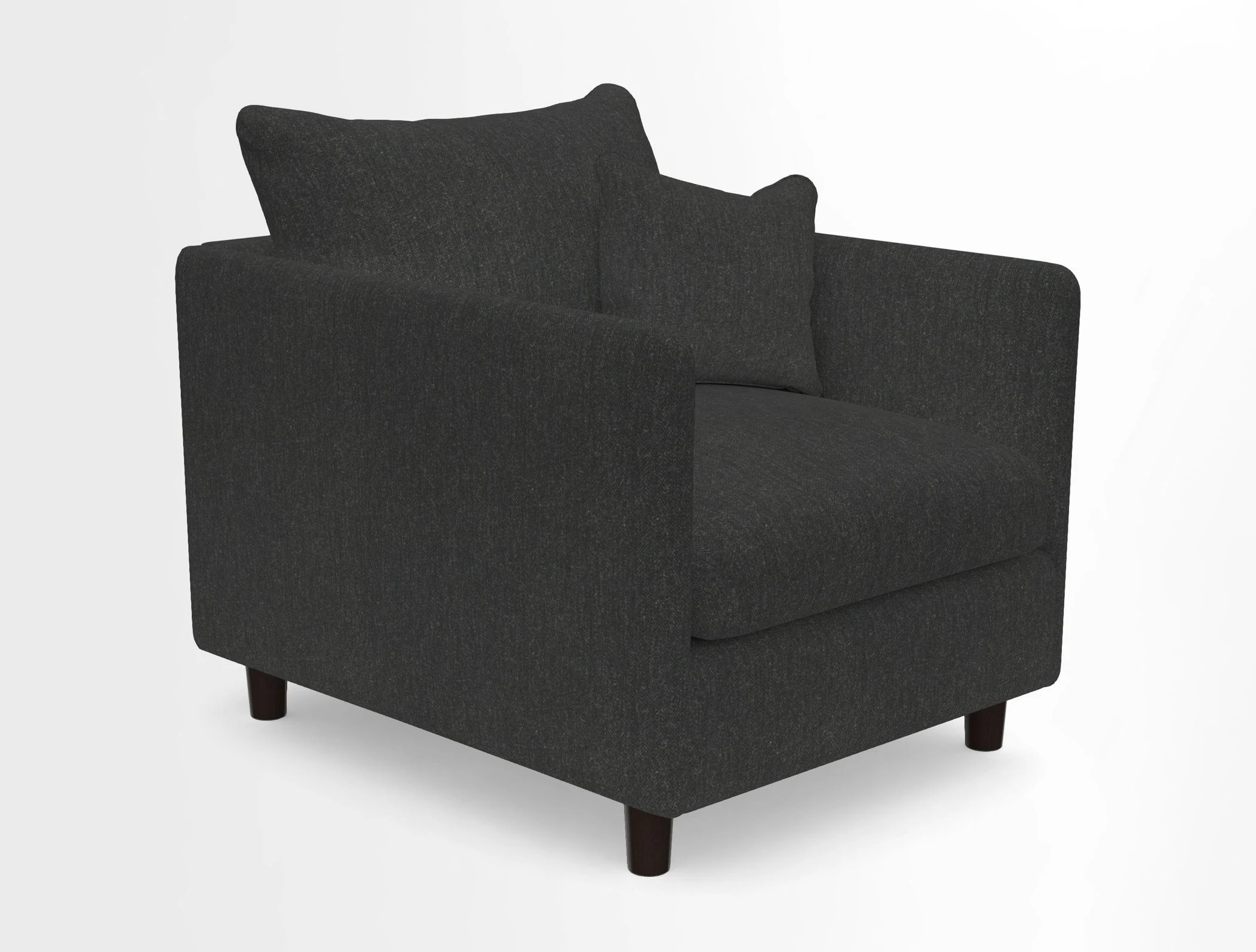 Madehurst Chair in Two Tone Plain Biscuit. Loose cover option available