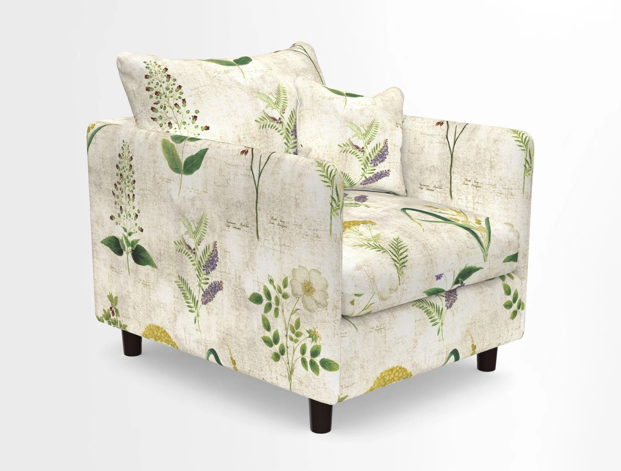 Madehurst Chair in Two Tone Plain Biscuit. Loose cover option available