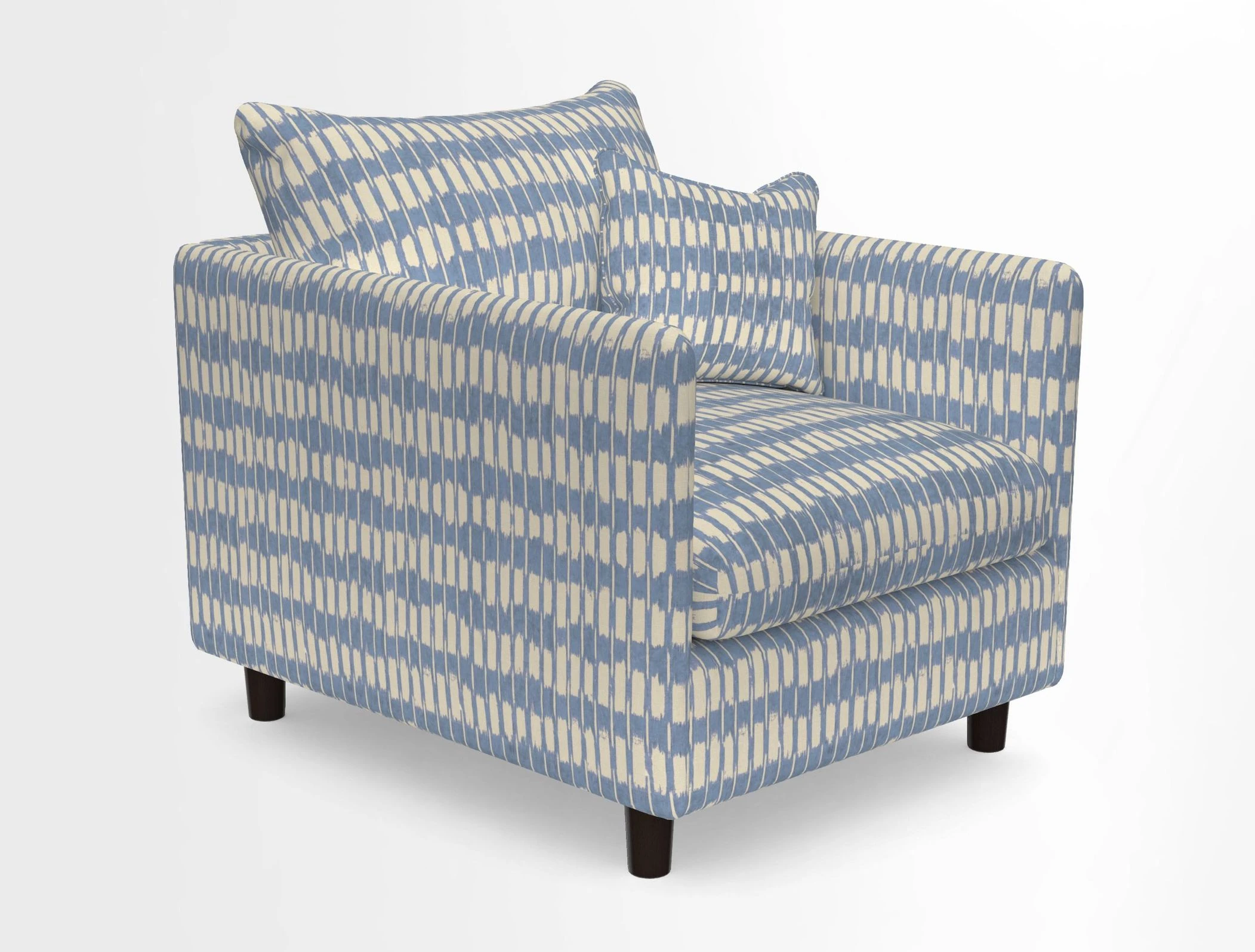 Madehurst Chair in Two Tone Plain Biscuit. Loose cover option available