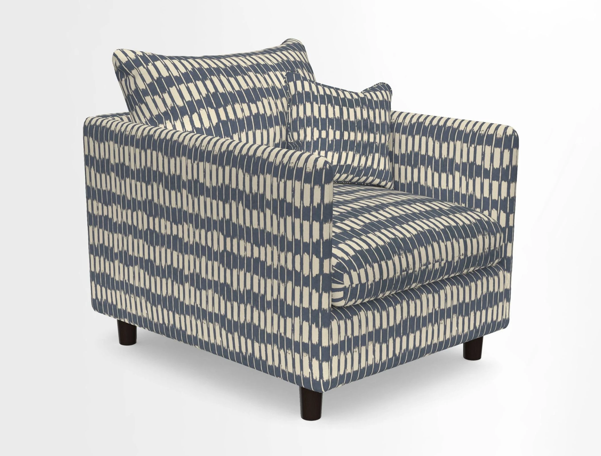 Madehurst Chair in Two Tone Plain Biscuit. Loose cover option available