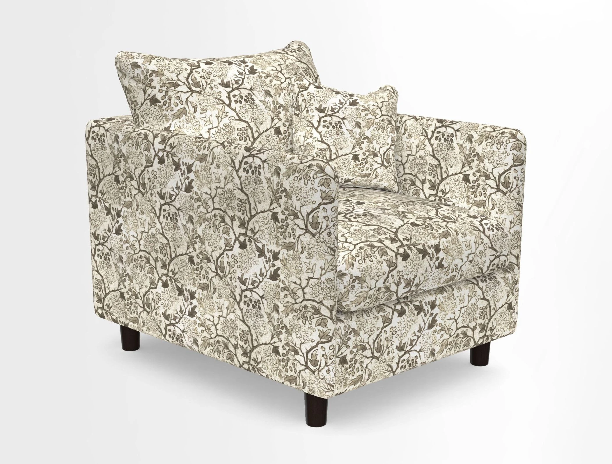 Madehurst Chair in Two Tone Plain Biscuit. Loose cover option available