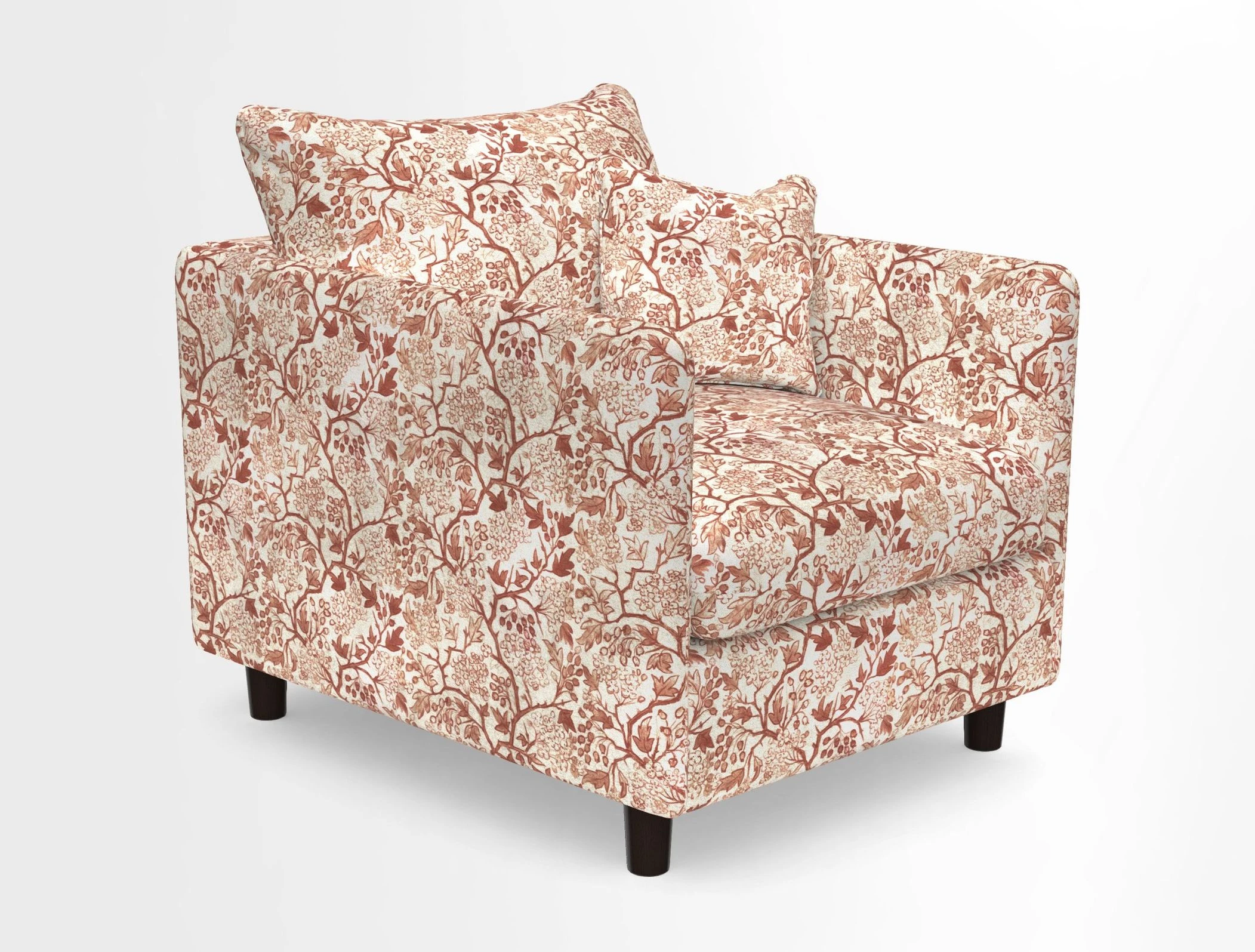 Madehurst Chair in Two Tone Plain Biscuit. Loose cover option available