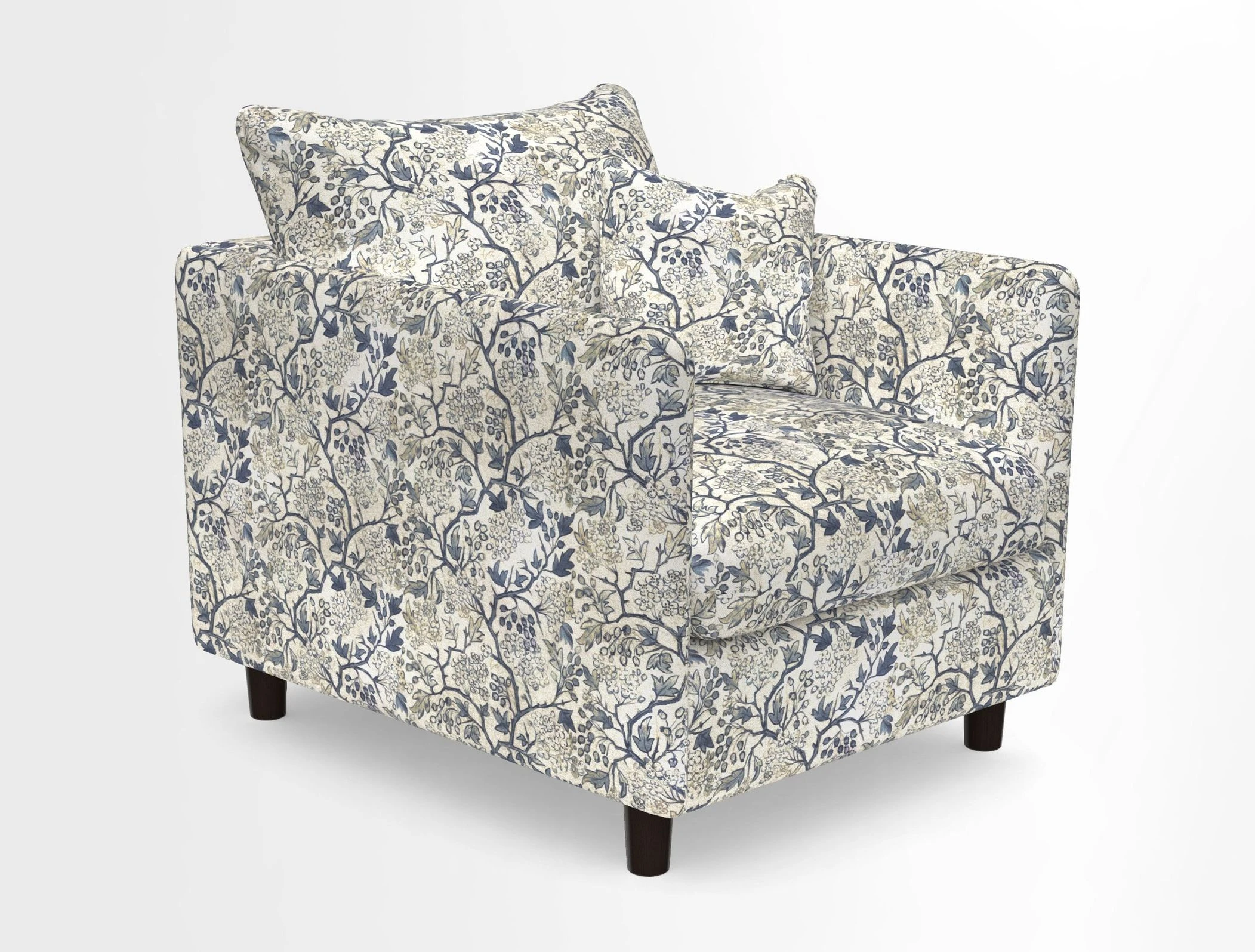 Madehurst Chair in Two Tone Plain Biscuit. Loose cover option available