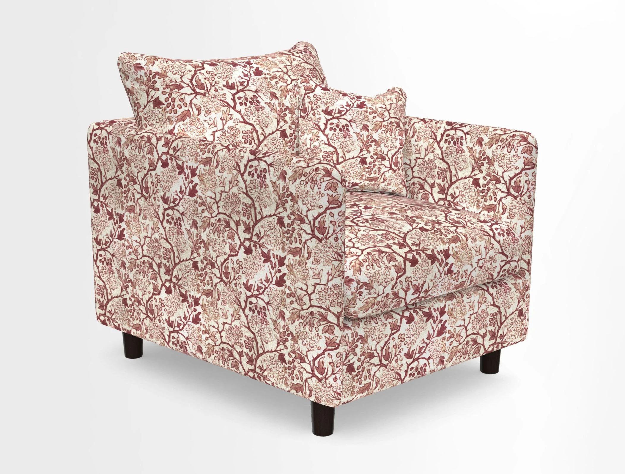 Madehurst Chair in Two Tone Plain Biscuit. Loose cover option available