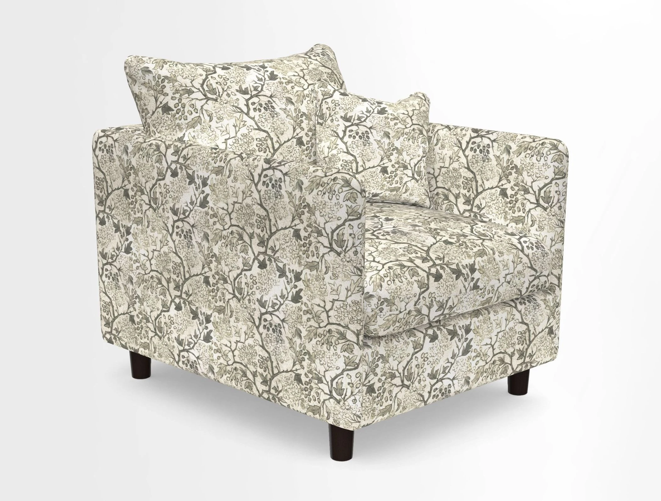 Madehurst Chair in Two Tone Plain Biscuit. Loose cover option available
