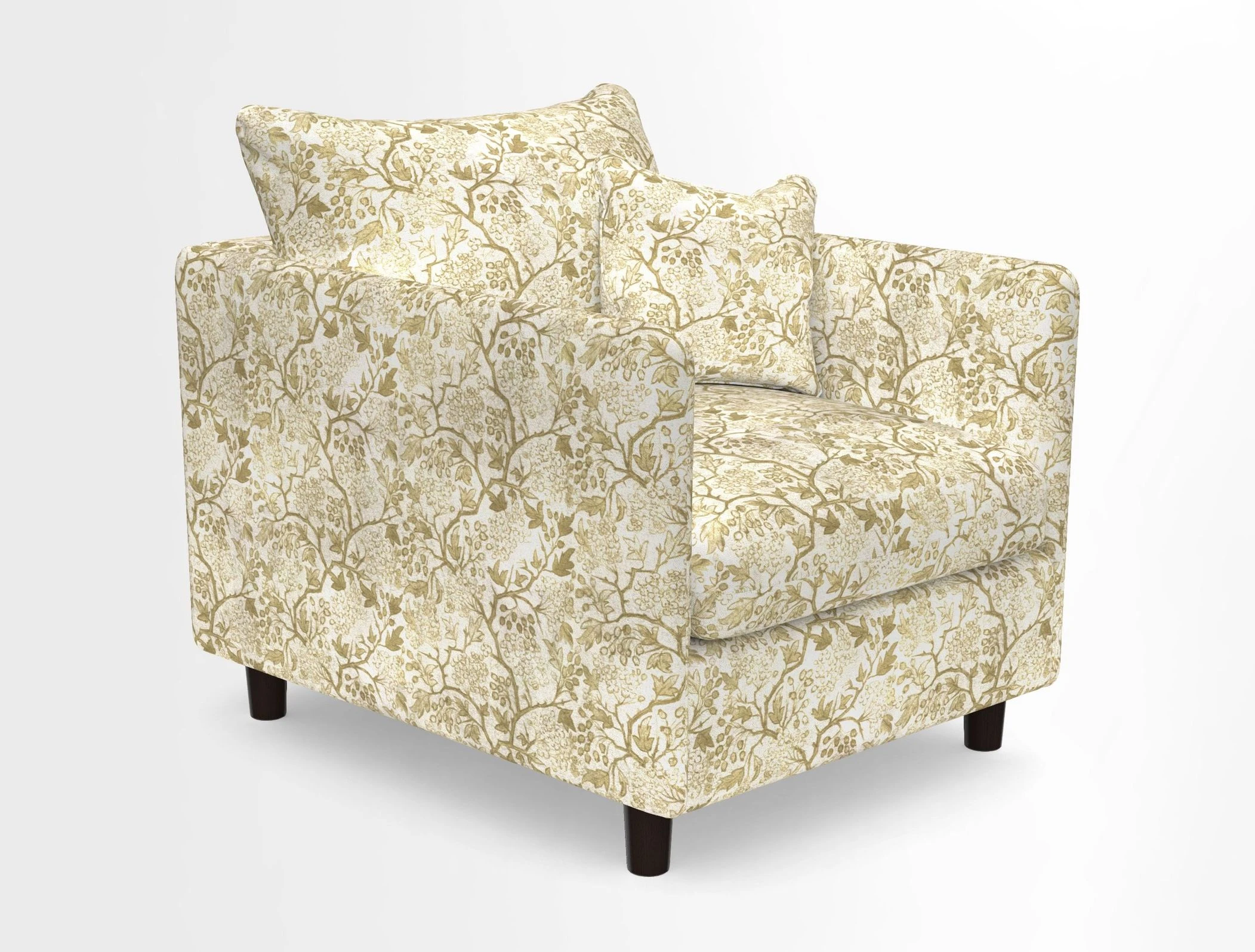 Madehurst Chair in Two Tone Plain Biscuit. Loose cover option available