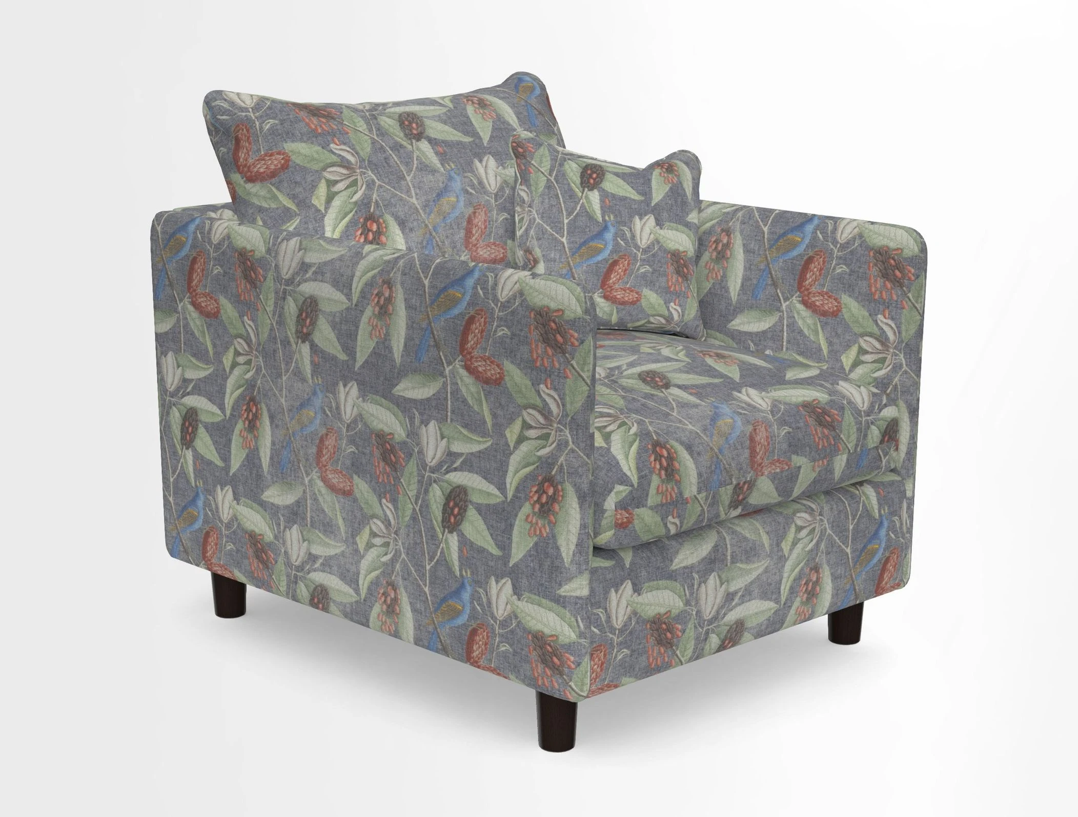 Madehurst Chair in Two Tone Plain Biscuit. Loose cover option available