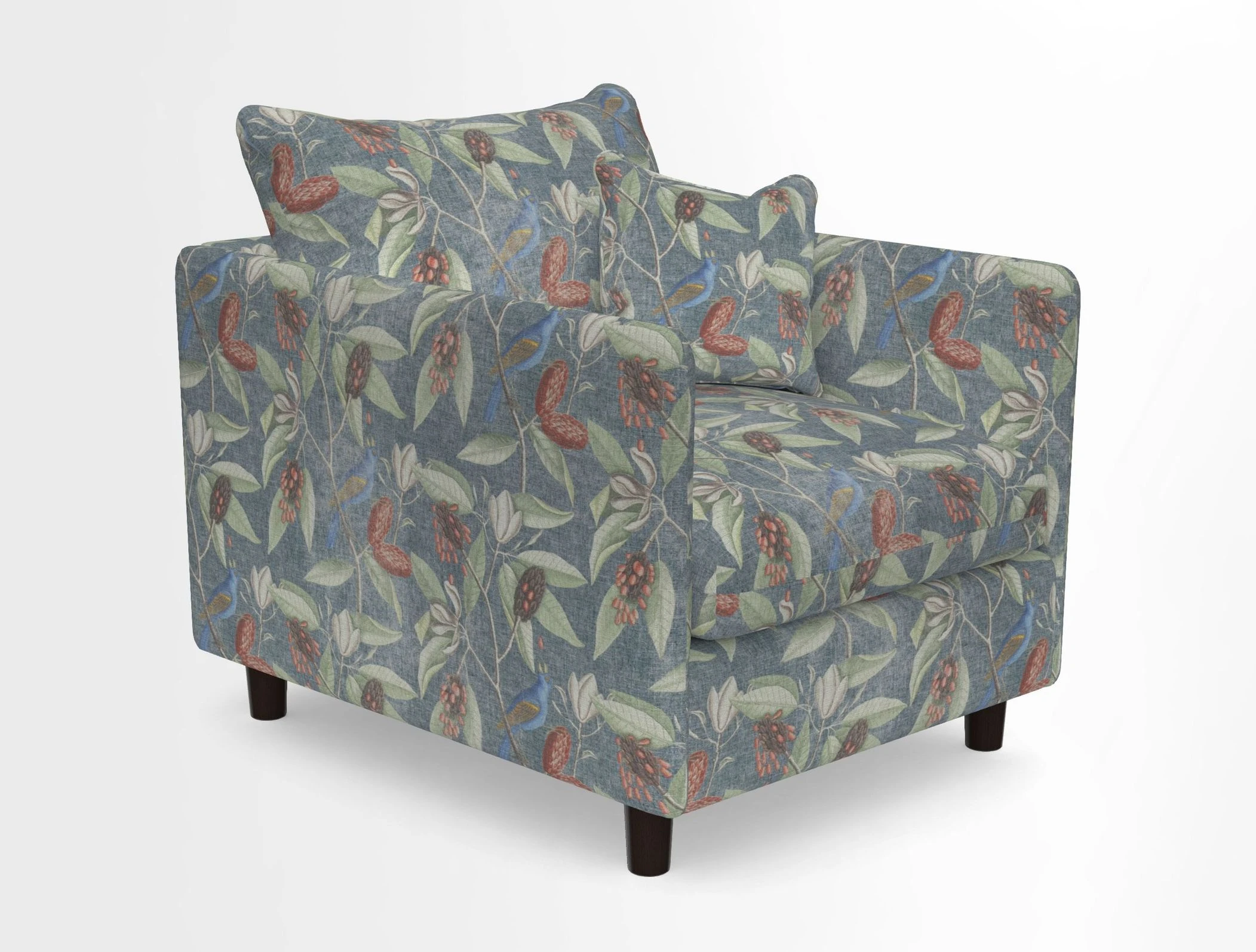 Madehurst Chair in Two Tone Plain Biscuit. Loose cover option available