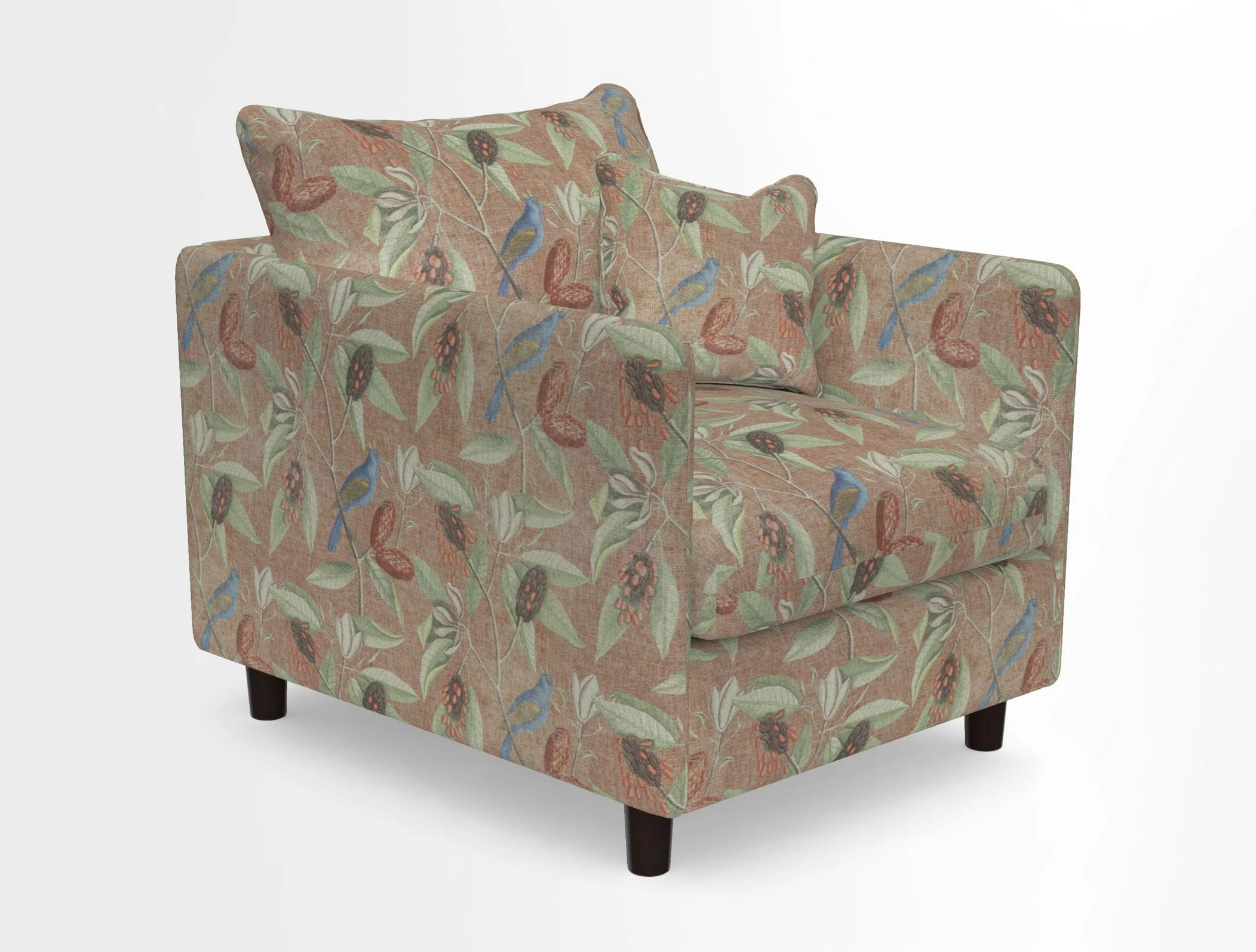 Madehurst Chair in Two Tone Plain Biscuit. Loose cover option available