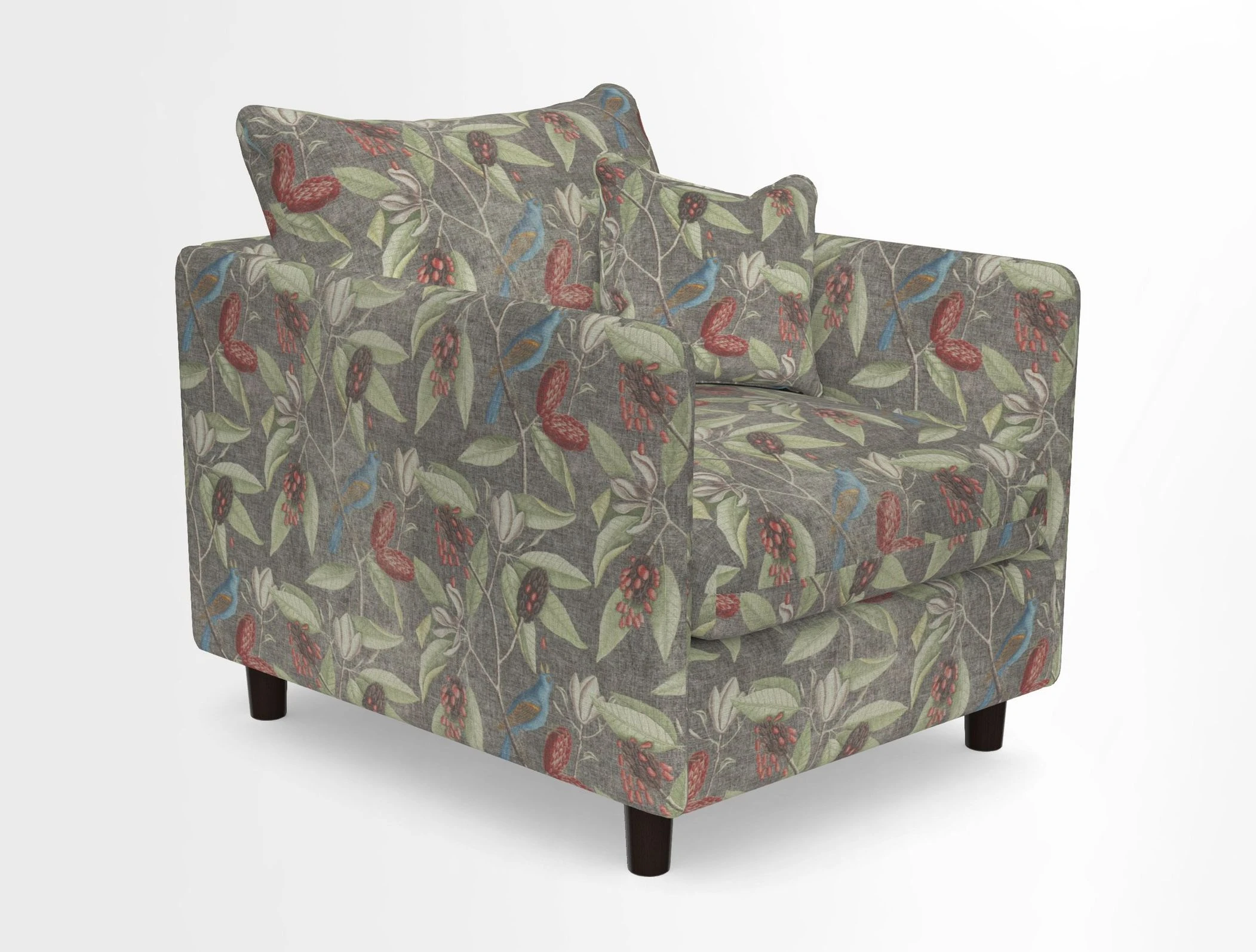 Madehurst Chair in Two Tone Plain Biscuit. Loose cover option available