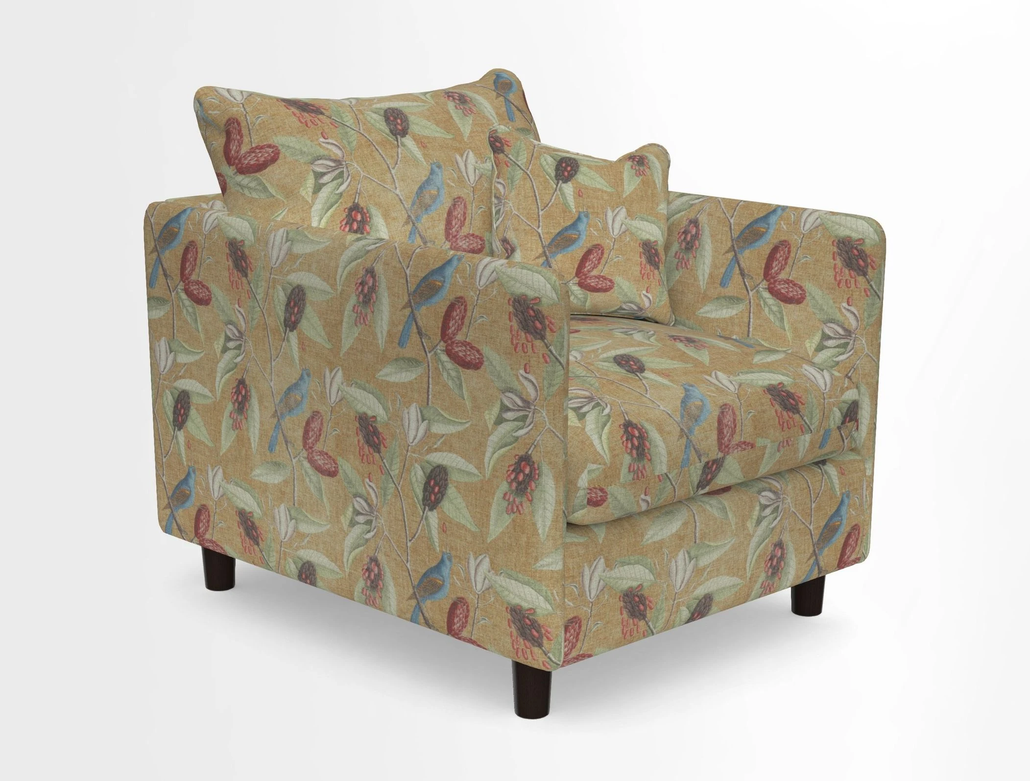Madehurst Chair in Two Tone Plain Biscuit. Loose cover option available