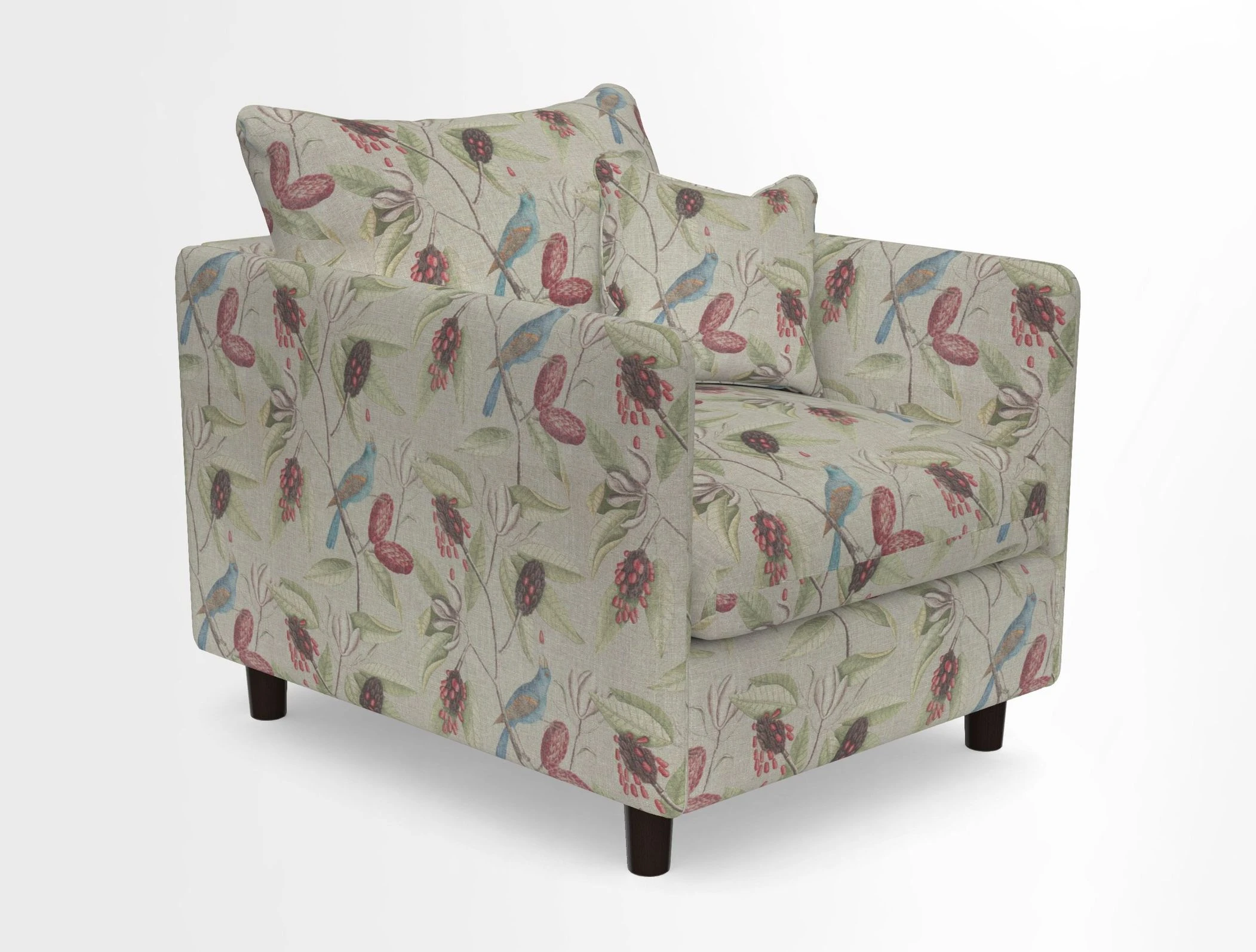 Madehurst Chair in Two Tone Plain Biscuit. Loose cover option available