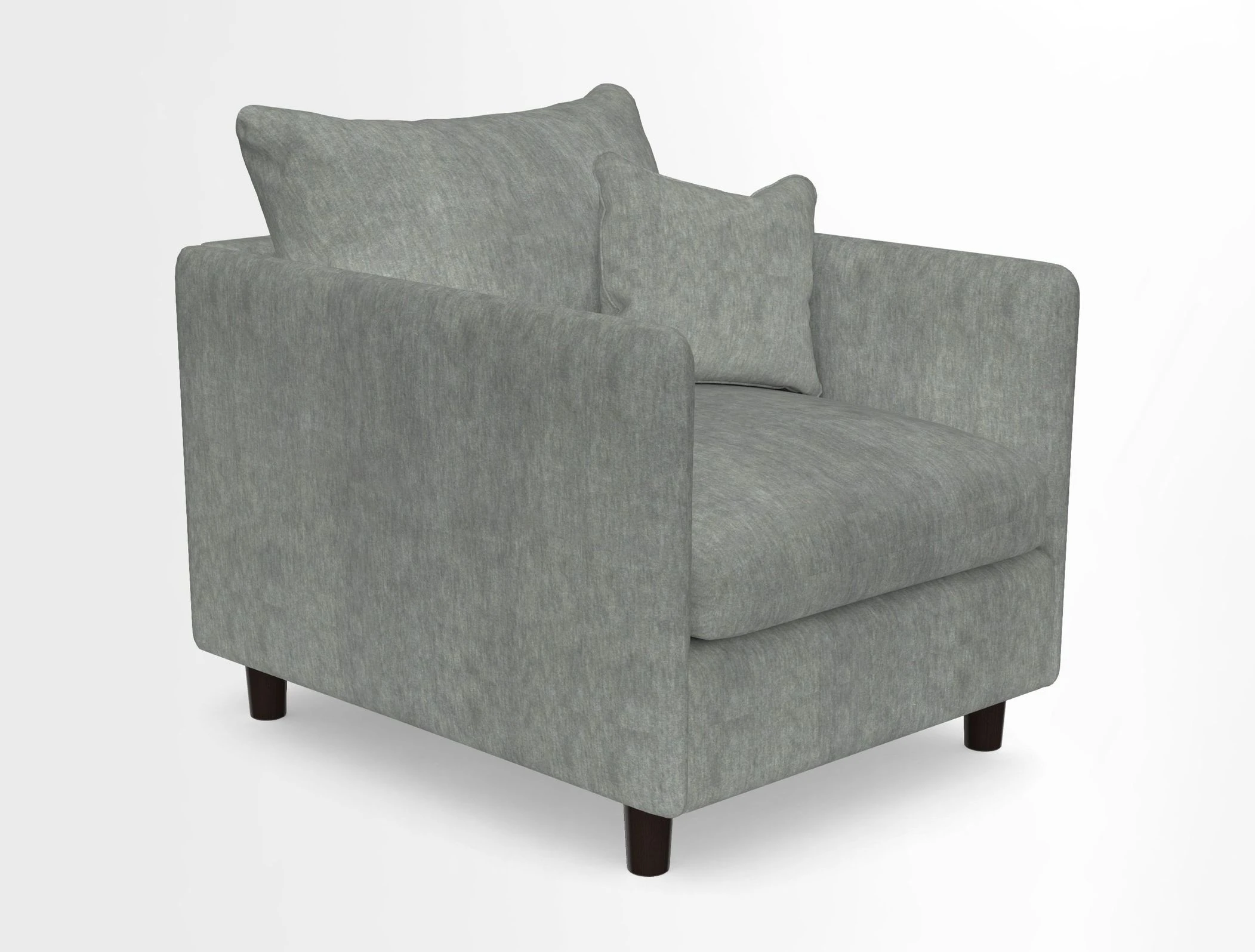 Madehurst Chair in Two Tone Plain Biscuit. Loose cover option available