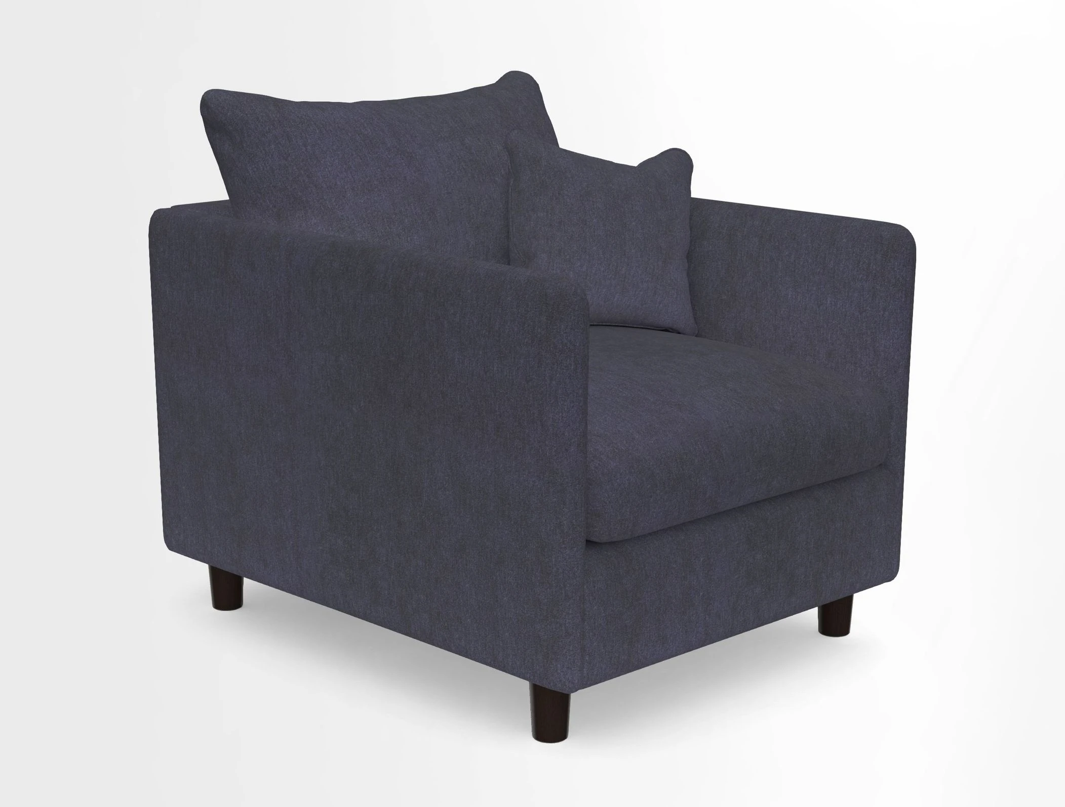 Madehurst Chair in Two Tone Plain Biscuit. Loose cover option available