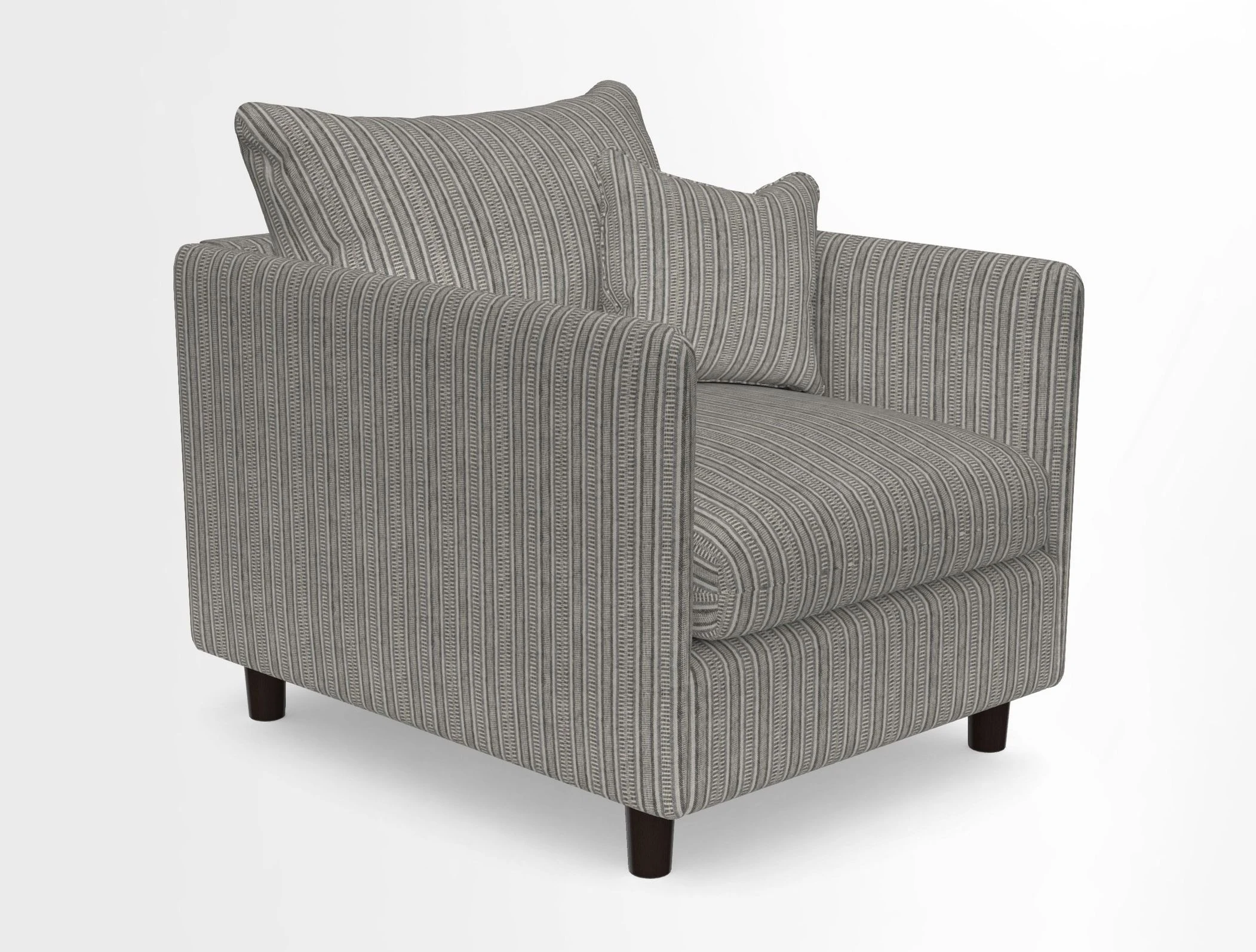 Madehurst Chair in Two Tone Plain Biscuit. Loose cover option available