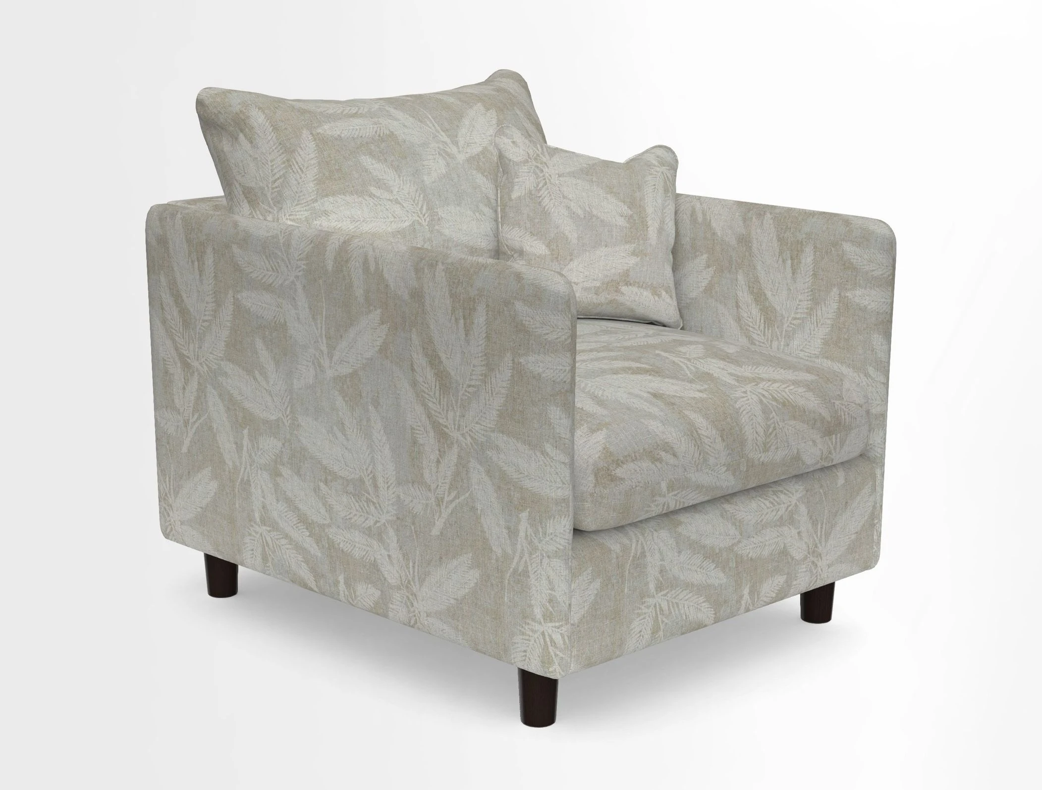 Madehurst Chair in Two Tone Plain Biscuit. Loose cover option available