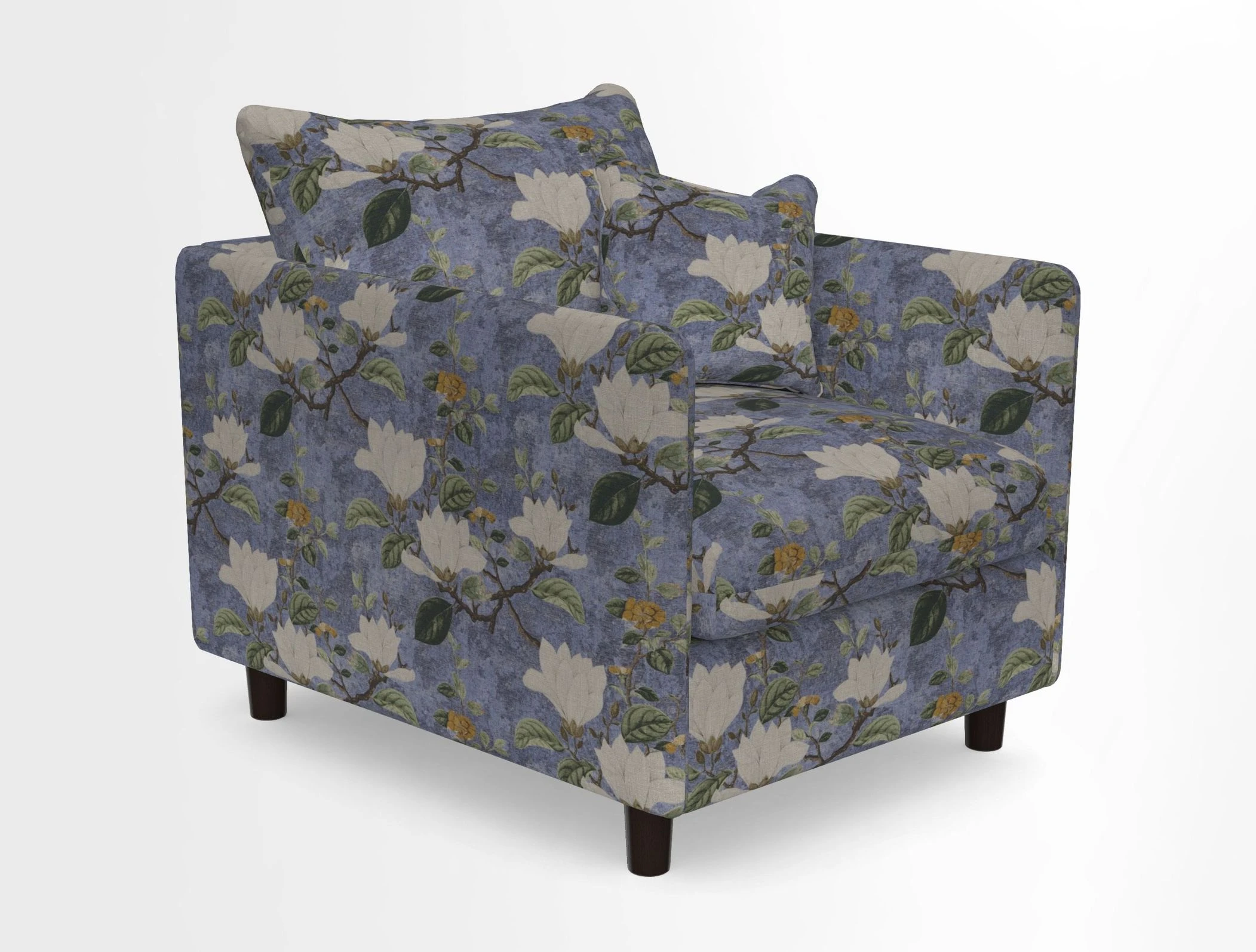 Madehurst Chair in Two Tone Plain Biscuit. Loose cover option available