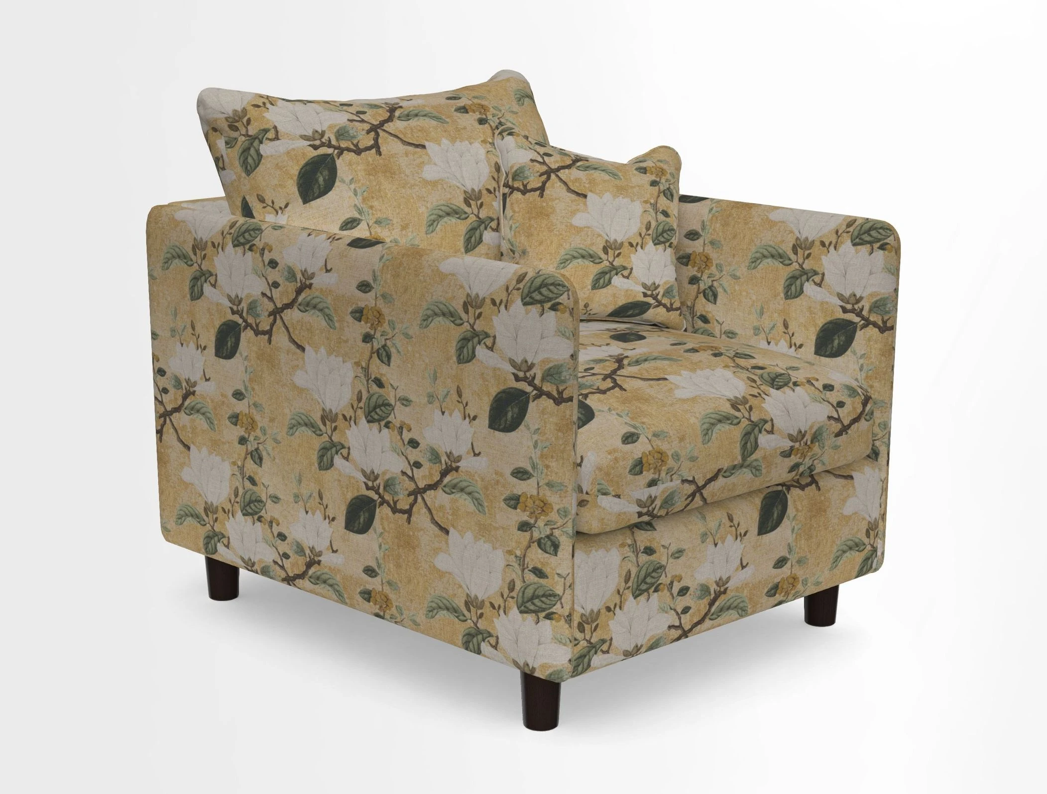 Madehurst Chair in Two Tone Plain Biscuit. Loose cover option available