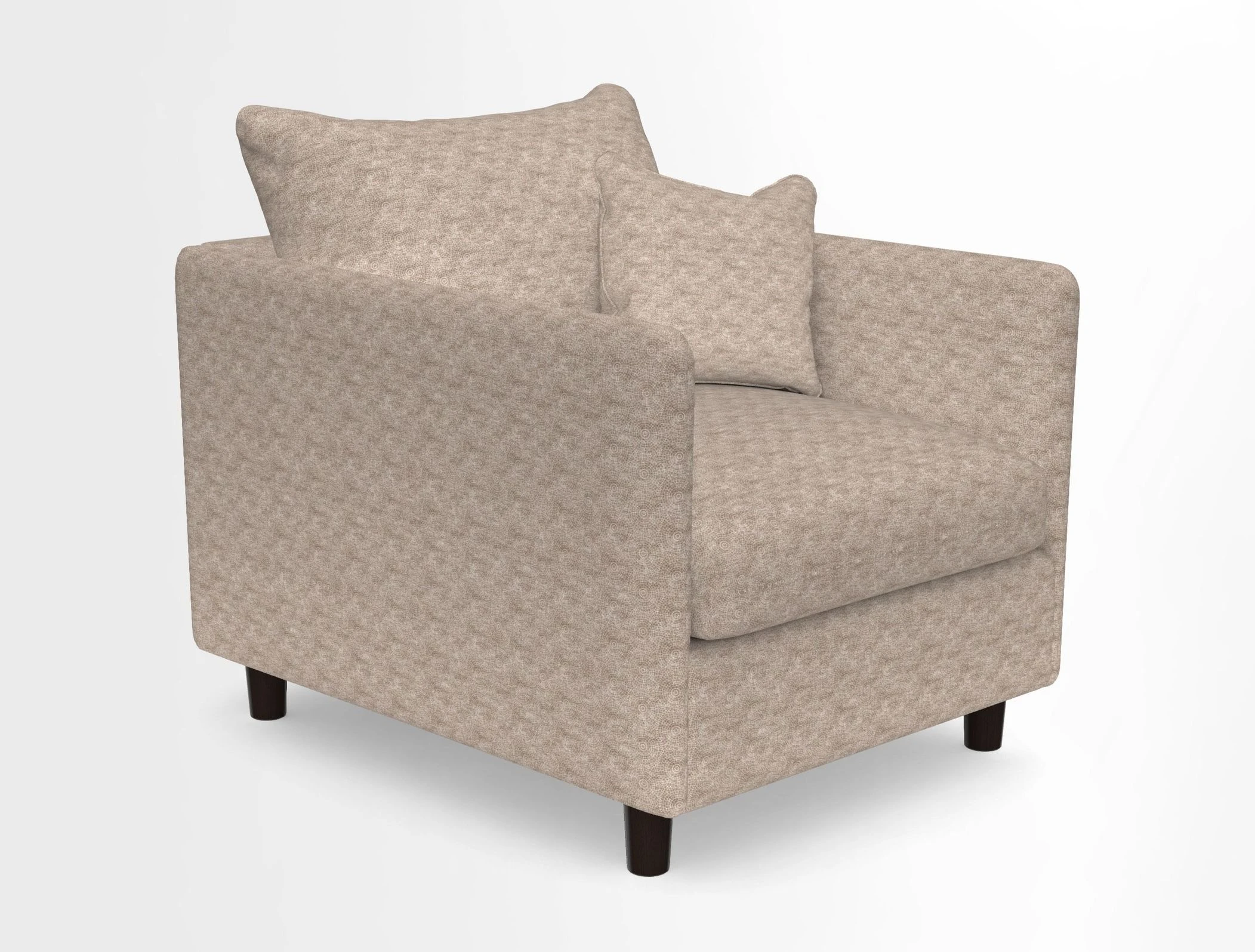 Madehurst Chair in Two Tone Plain Biscuit. Loose cover option available