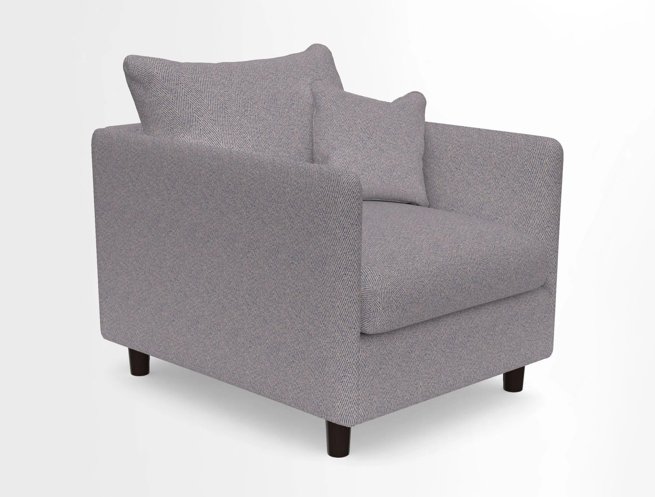 Madehurst Chair in Two Tone Plain Biscuit. Loose cover option available