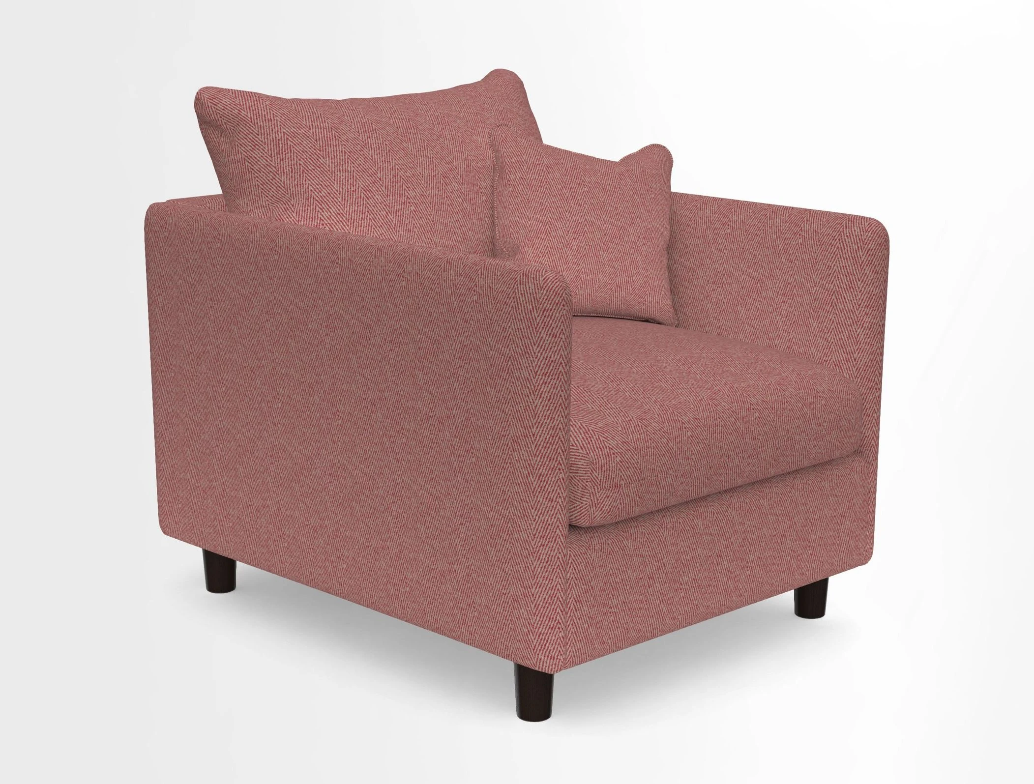Madehurst Chair in Two Tone Plain Biscuit. Loose cover option available
