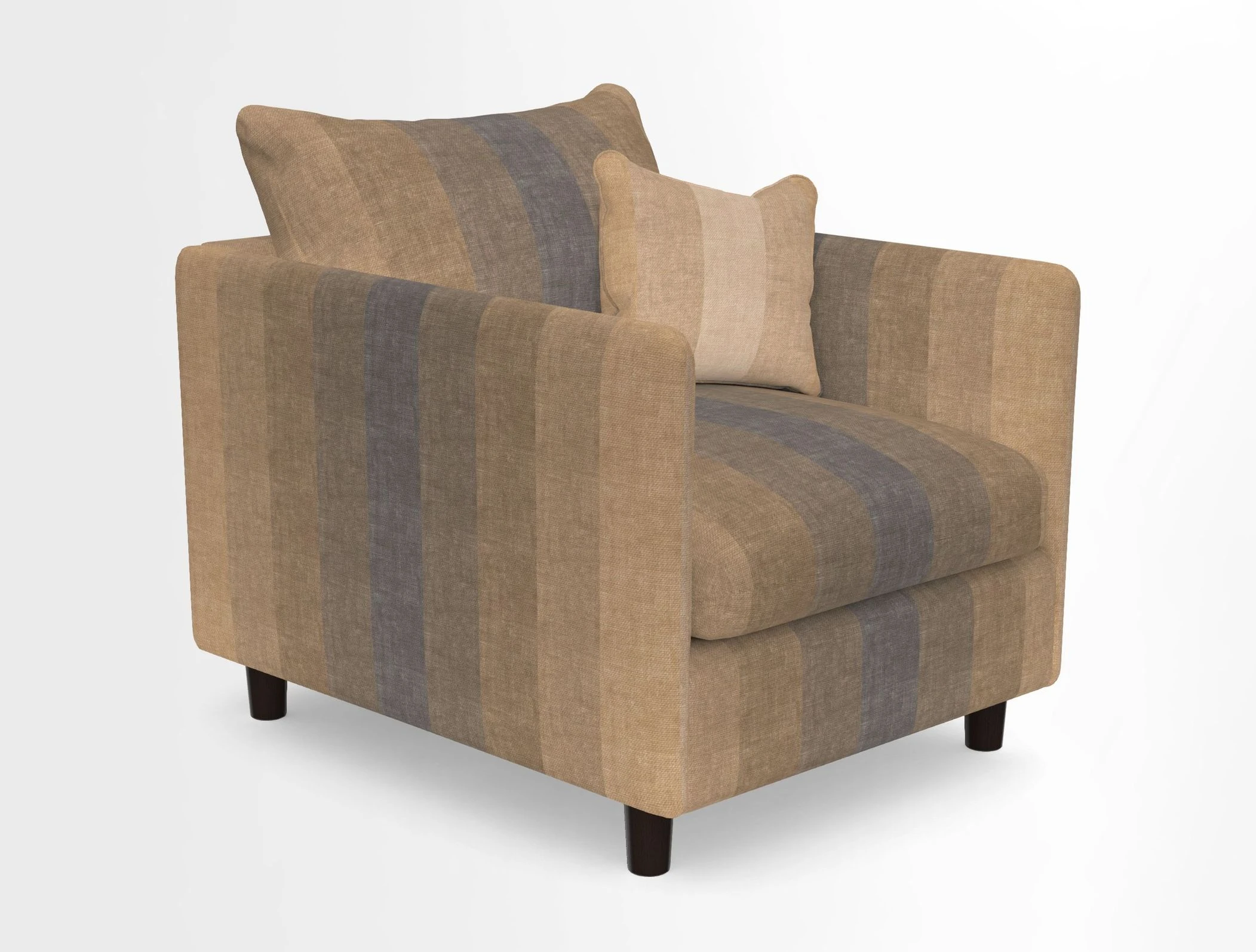Madehurst Chair in Two Tone Plain Biscuit. Loose cover option available