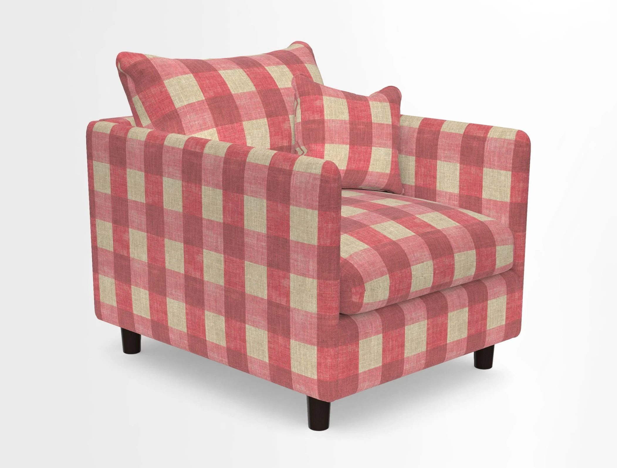 Madehurst Chair in Two Tone Plain Biscuit. Loose cover option available