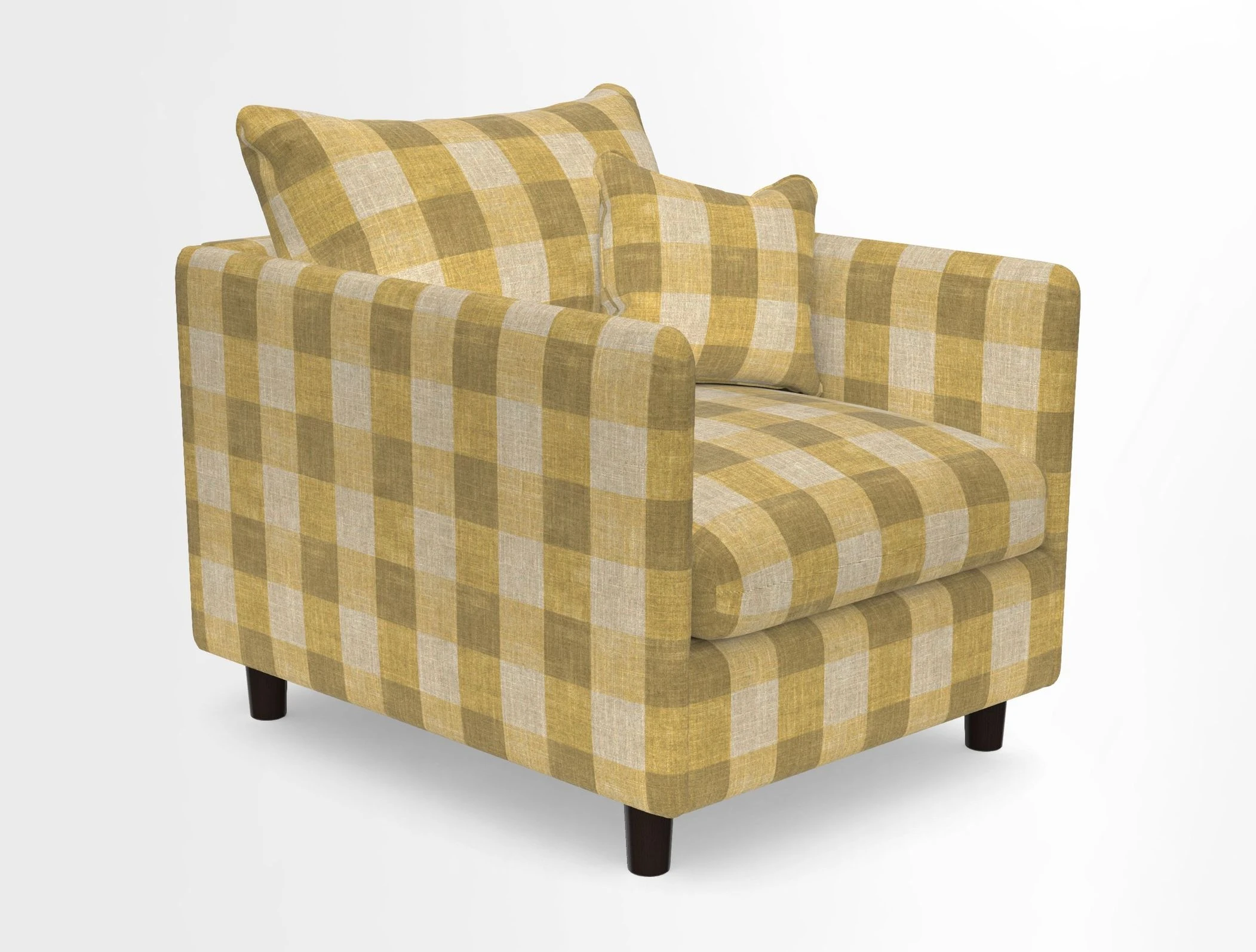 Madehurst Chair in Two Tone Plain Biscuit. Loose cover option available