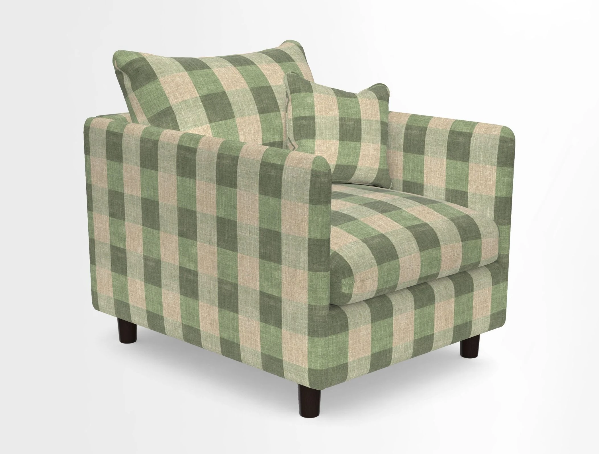 Madehurst Chair in Two Tone Plain Biscuit. Loose cover option available