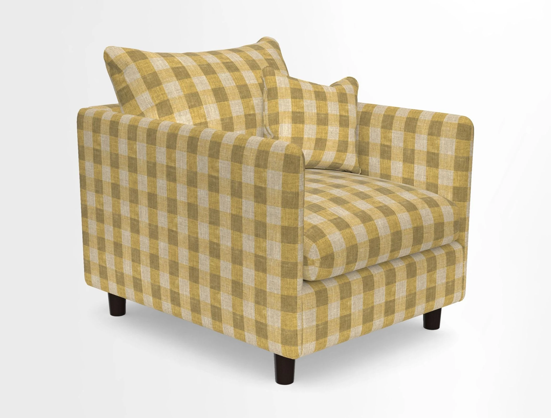 Madehurst Chair in Two Tone Plain Biscuit. Loose cover option available