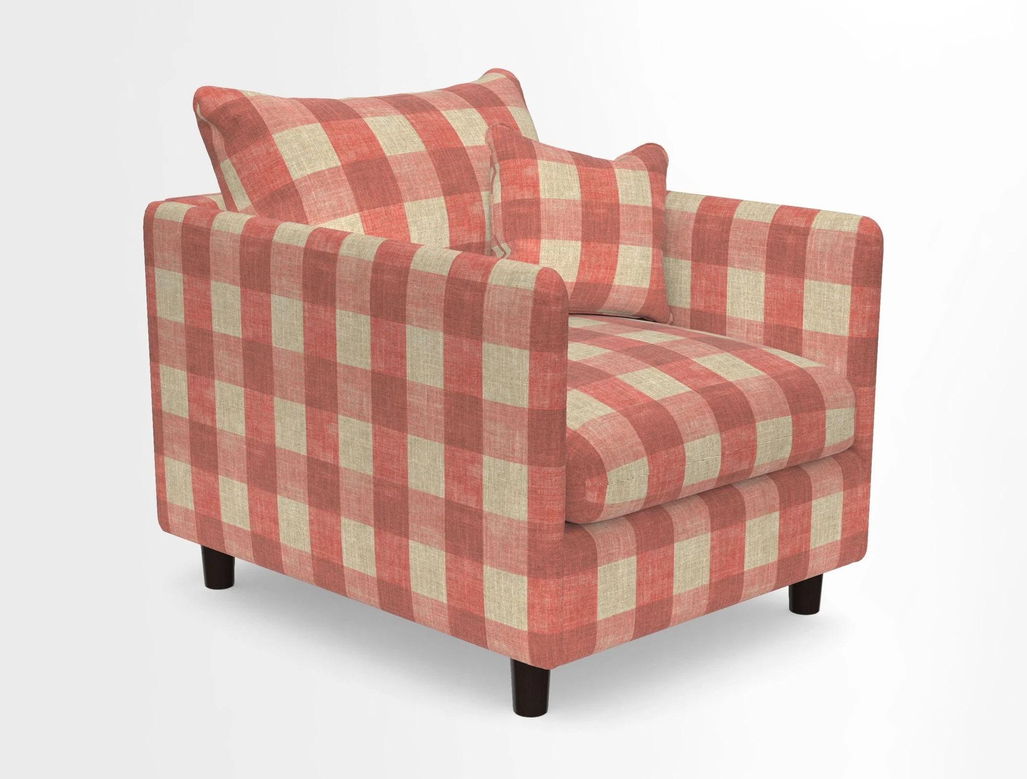 Madehurst Chair in Two Tone Plain Biscuit. Loose cover option available