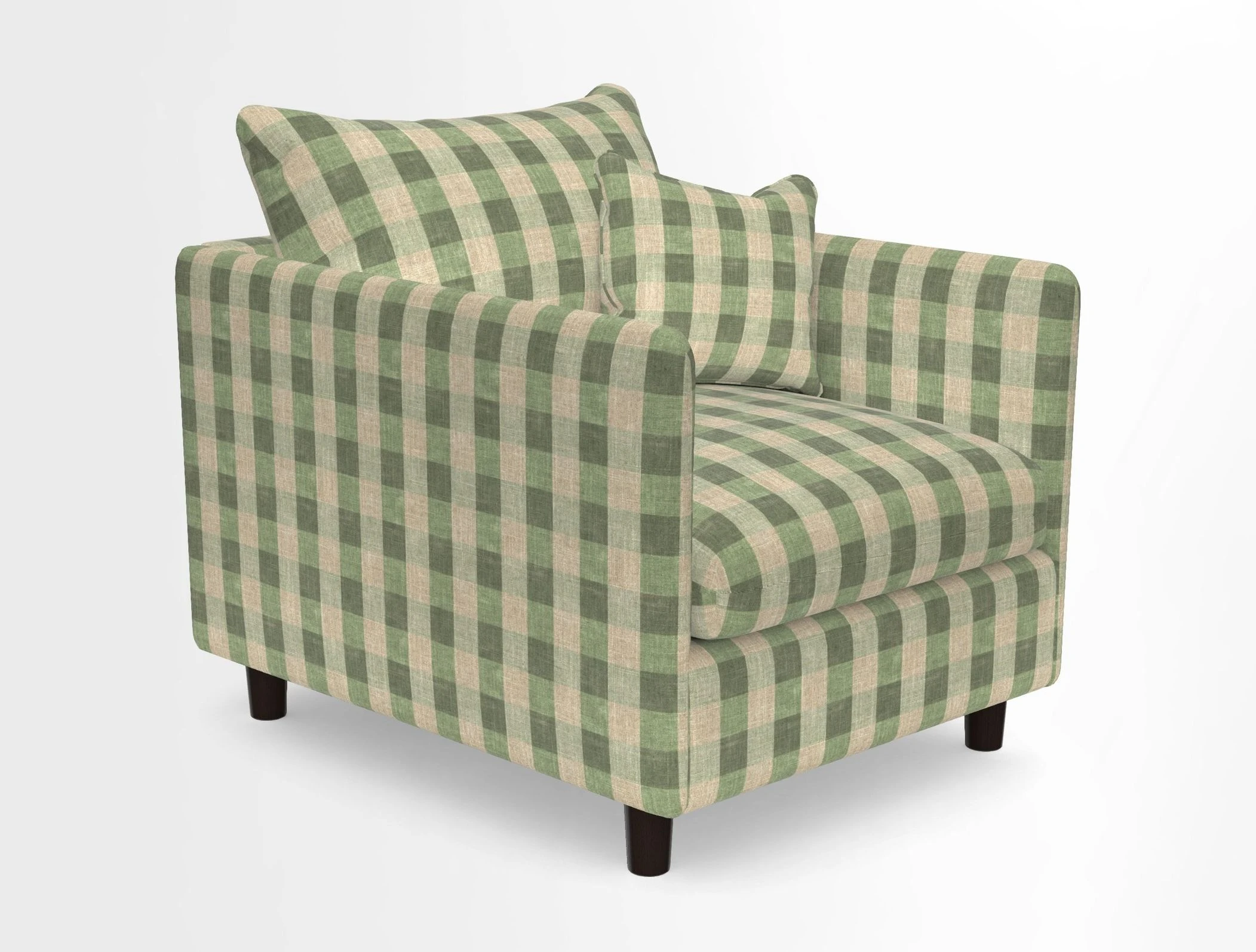 Madehurst Chair in Two Tone Plain Biscuit. Loose cover option available