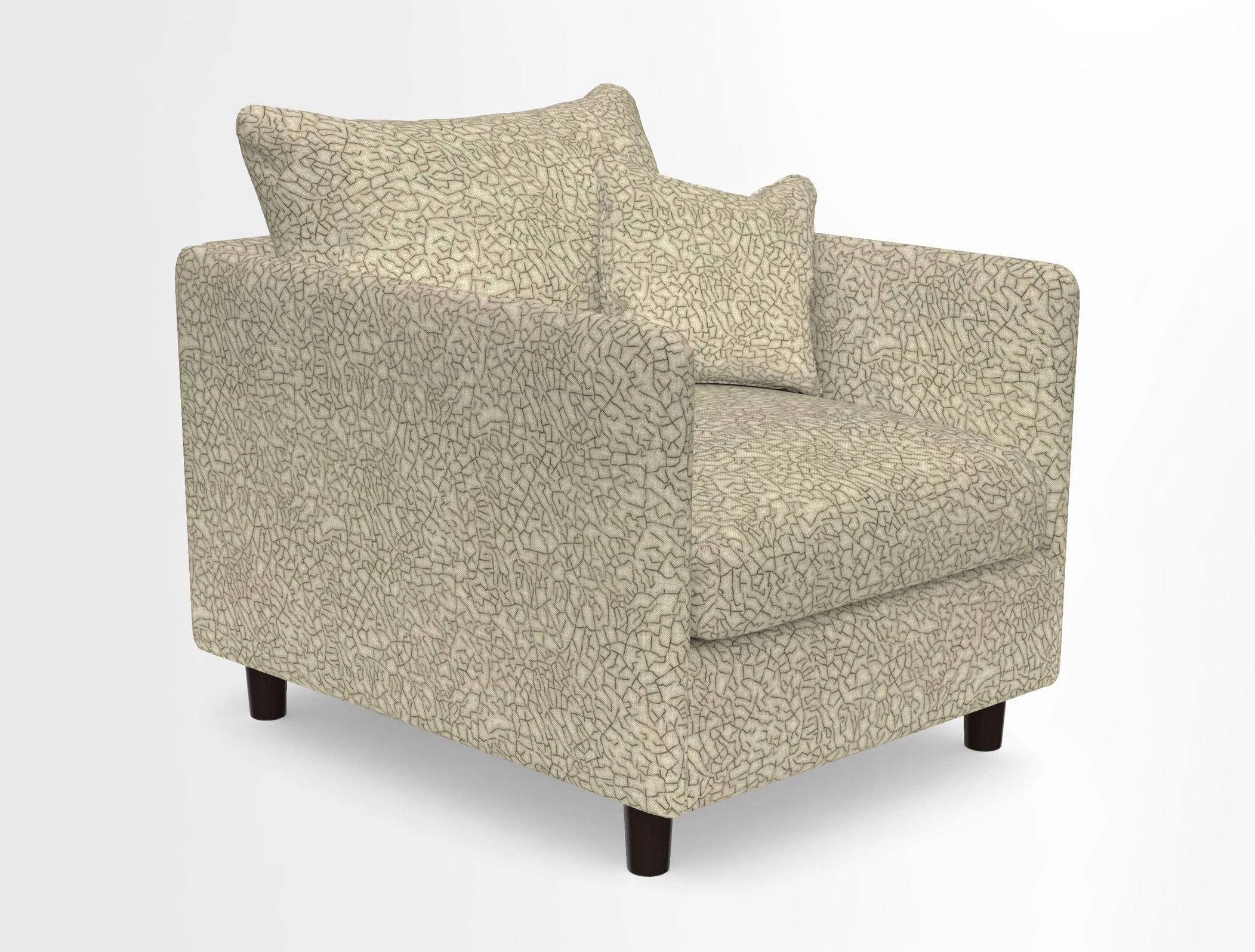 Madehurst Chair in Two Tone Plain Biscuit. Loose cover option available