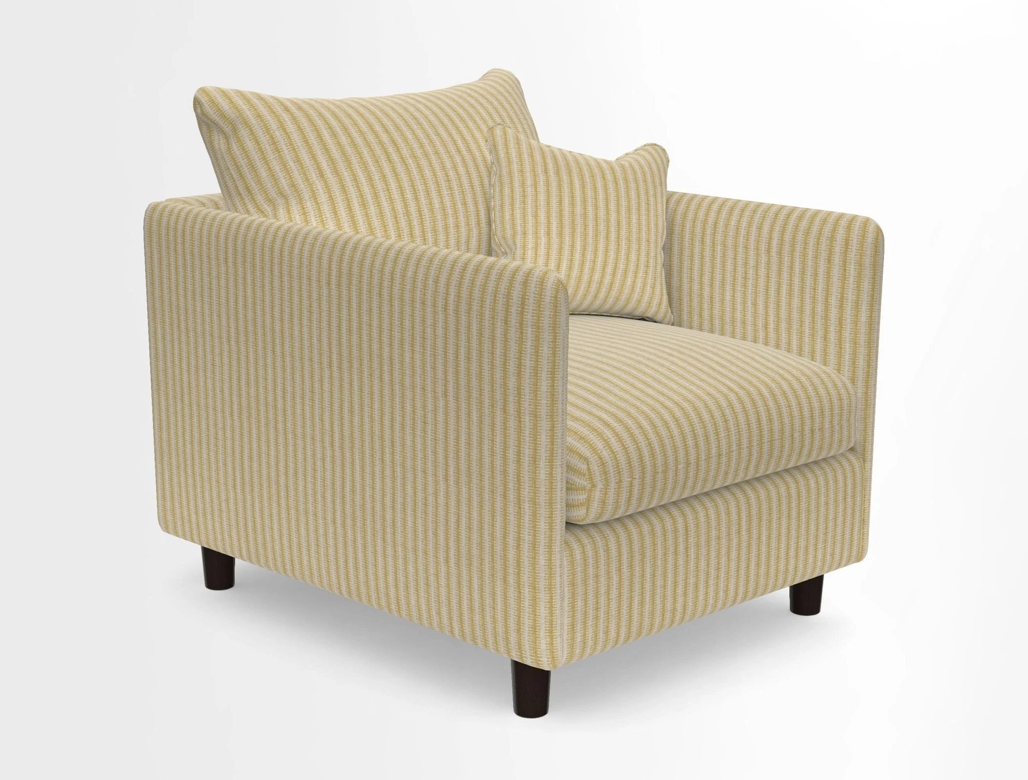 Madehurst Chair in Two Tone Plain Biscuit. Loose cover option available