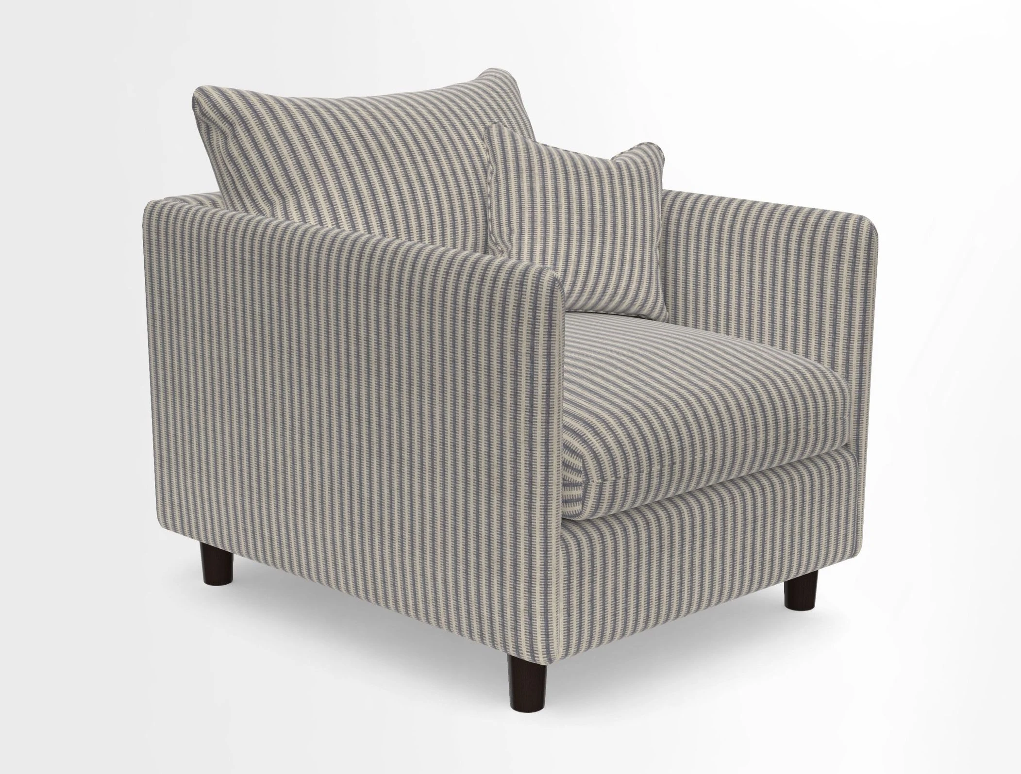 Madehurst Chair in Two Tone Plain Biscuit. Loose cover option available