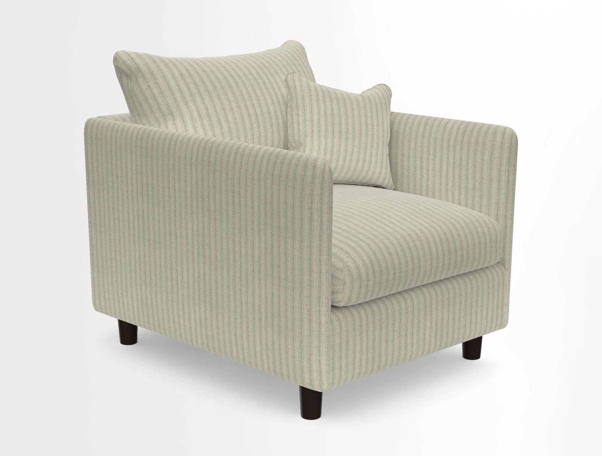 Madehurst Chair in Two Tone Plain Biscuit. Loose cover option available