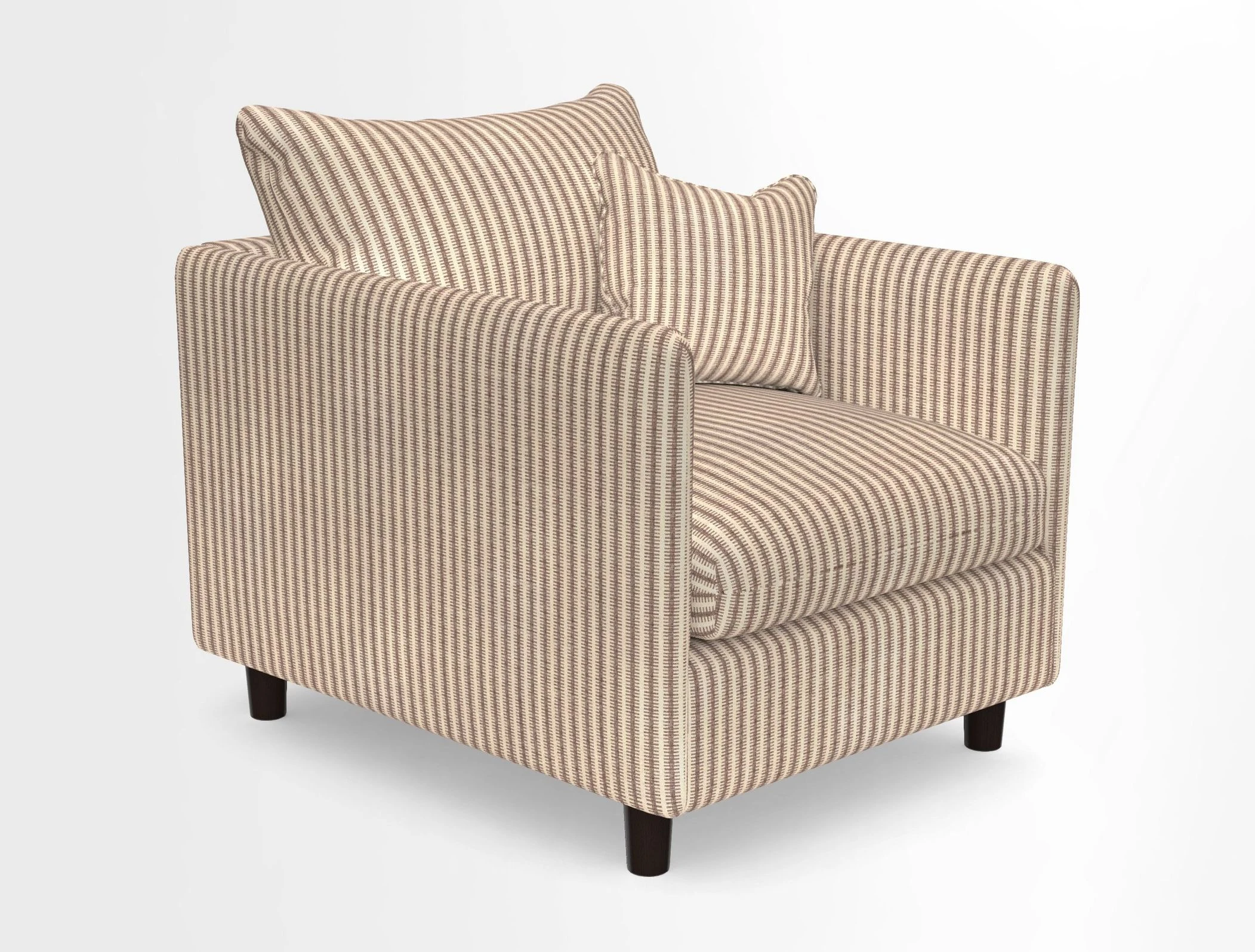 Madehurst Chair in Two Tone Plain Biscuit. Loose cover option available