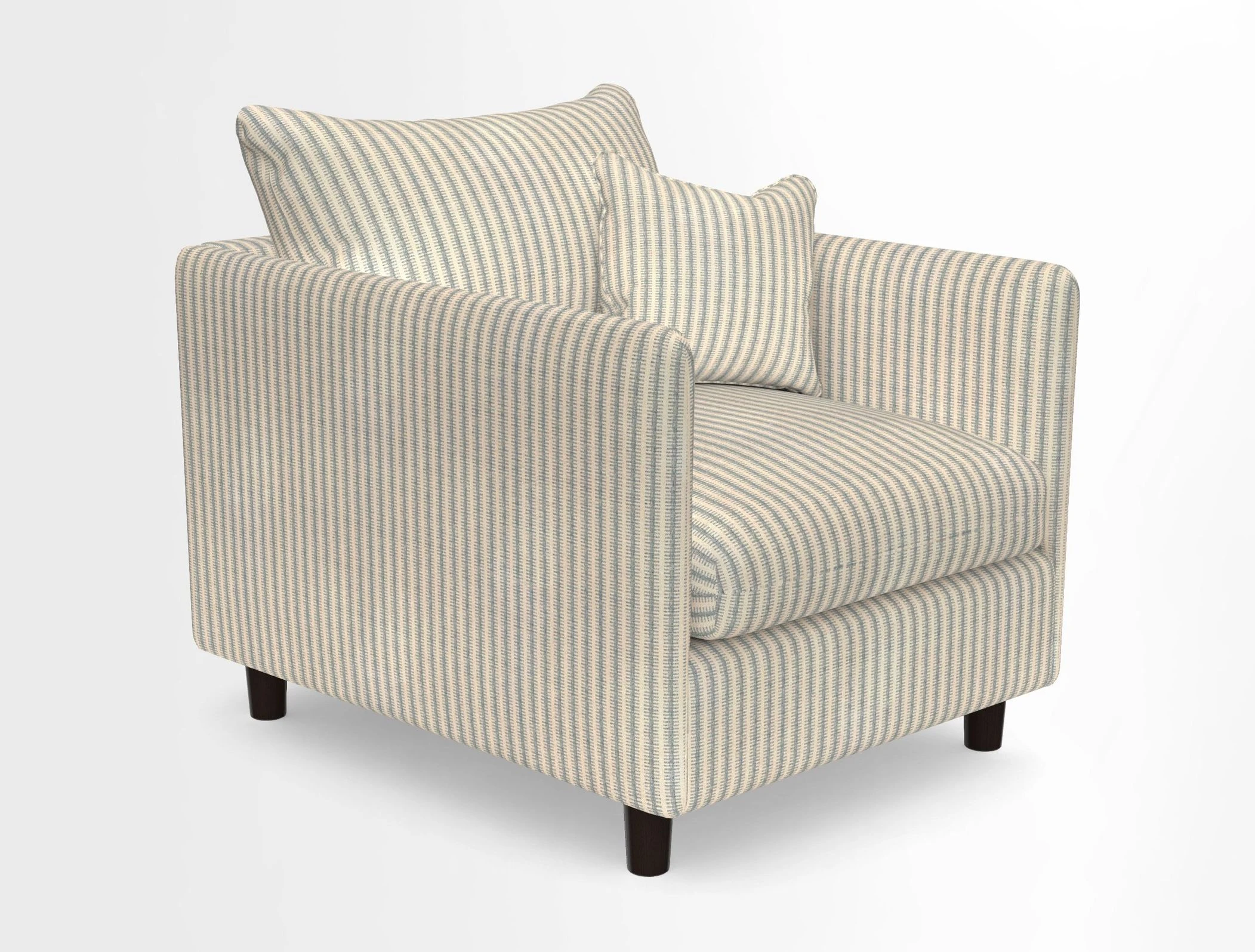 Madehurst Chair in Two Tone Plain Biscuit. Loose cover option available