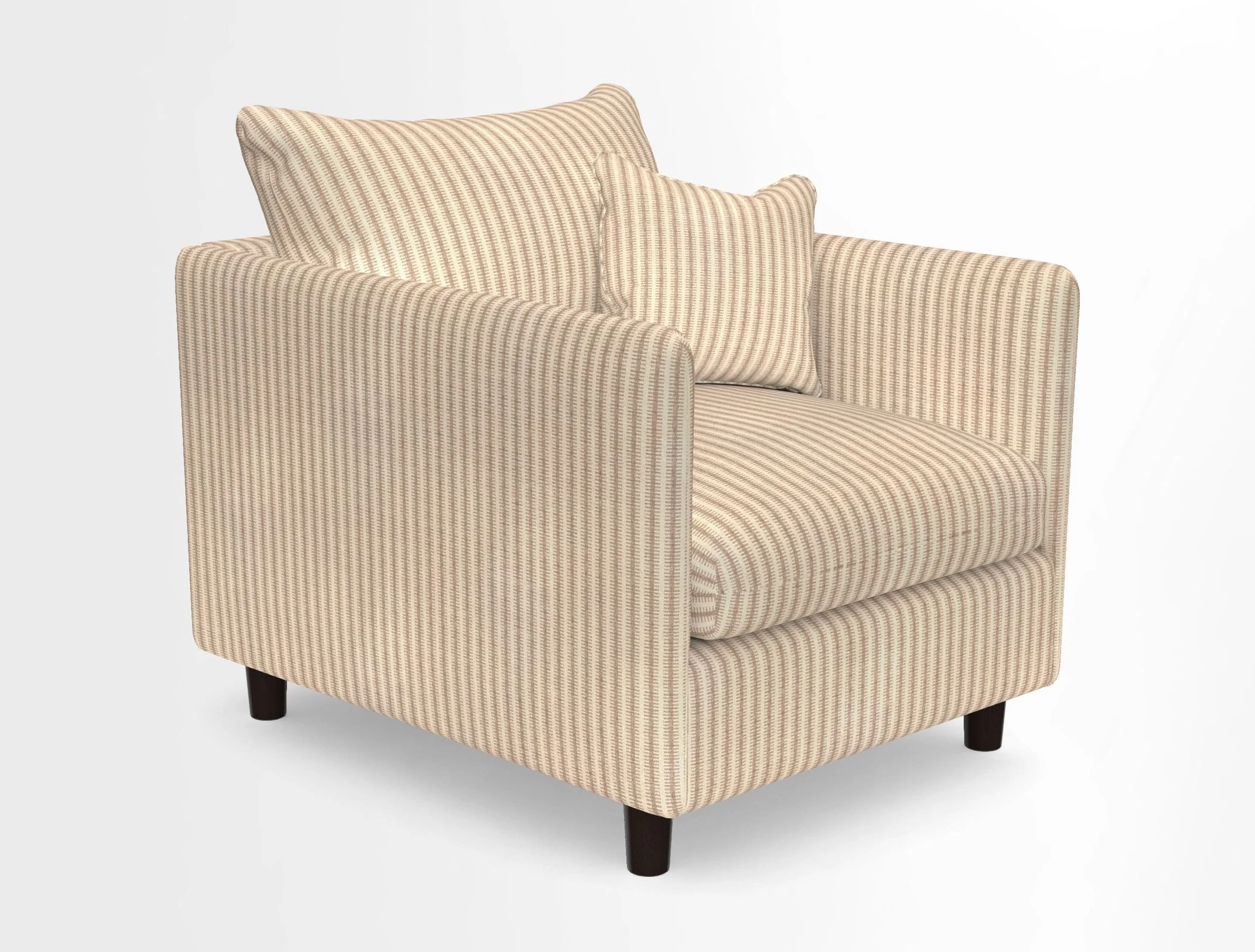 Madehurst Chair in Two Tone Plain Biscuit. Loose cover option available