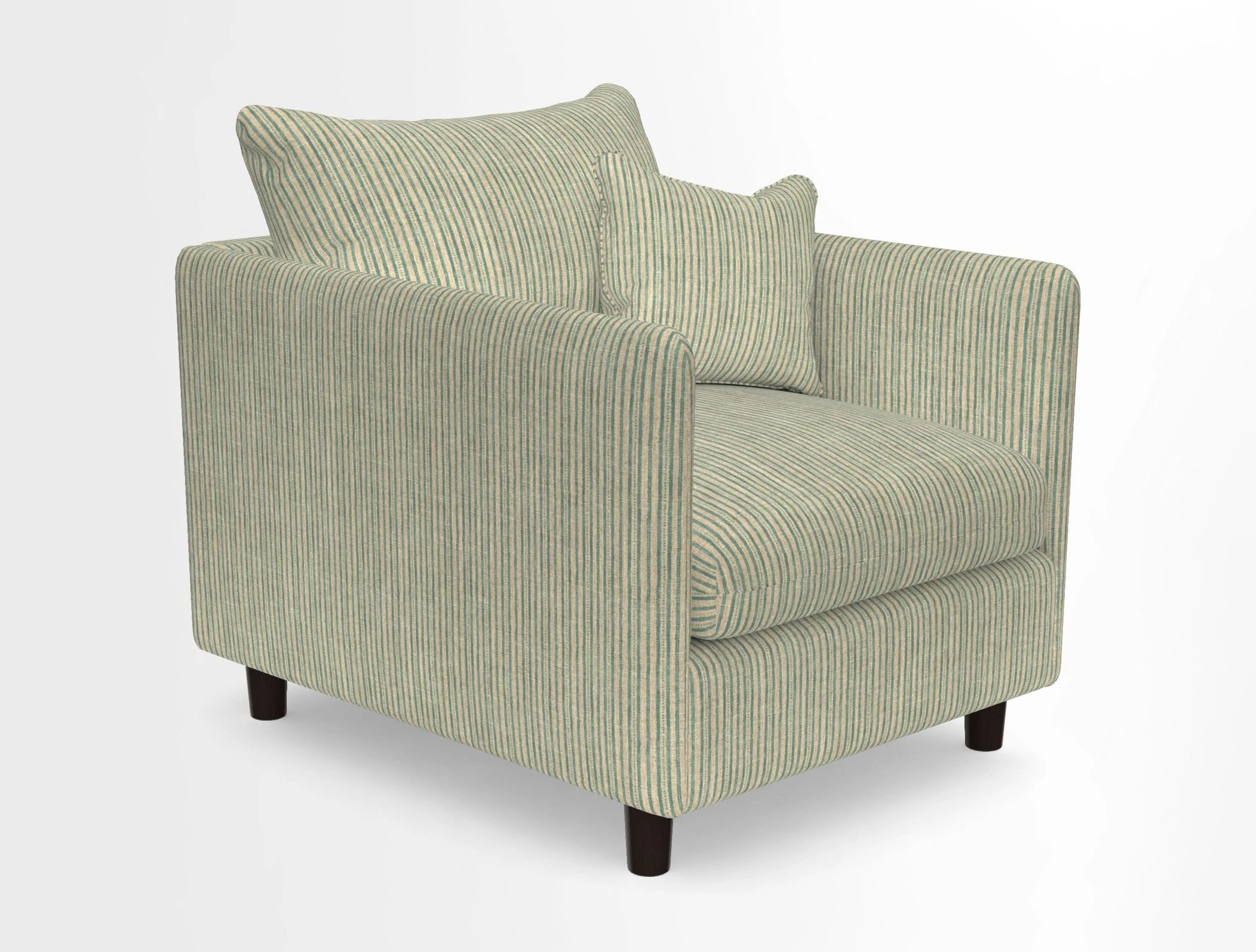 Madehurst Chair in Two Tone Plain Biscuit. Loose cover option available