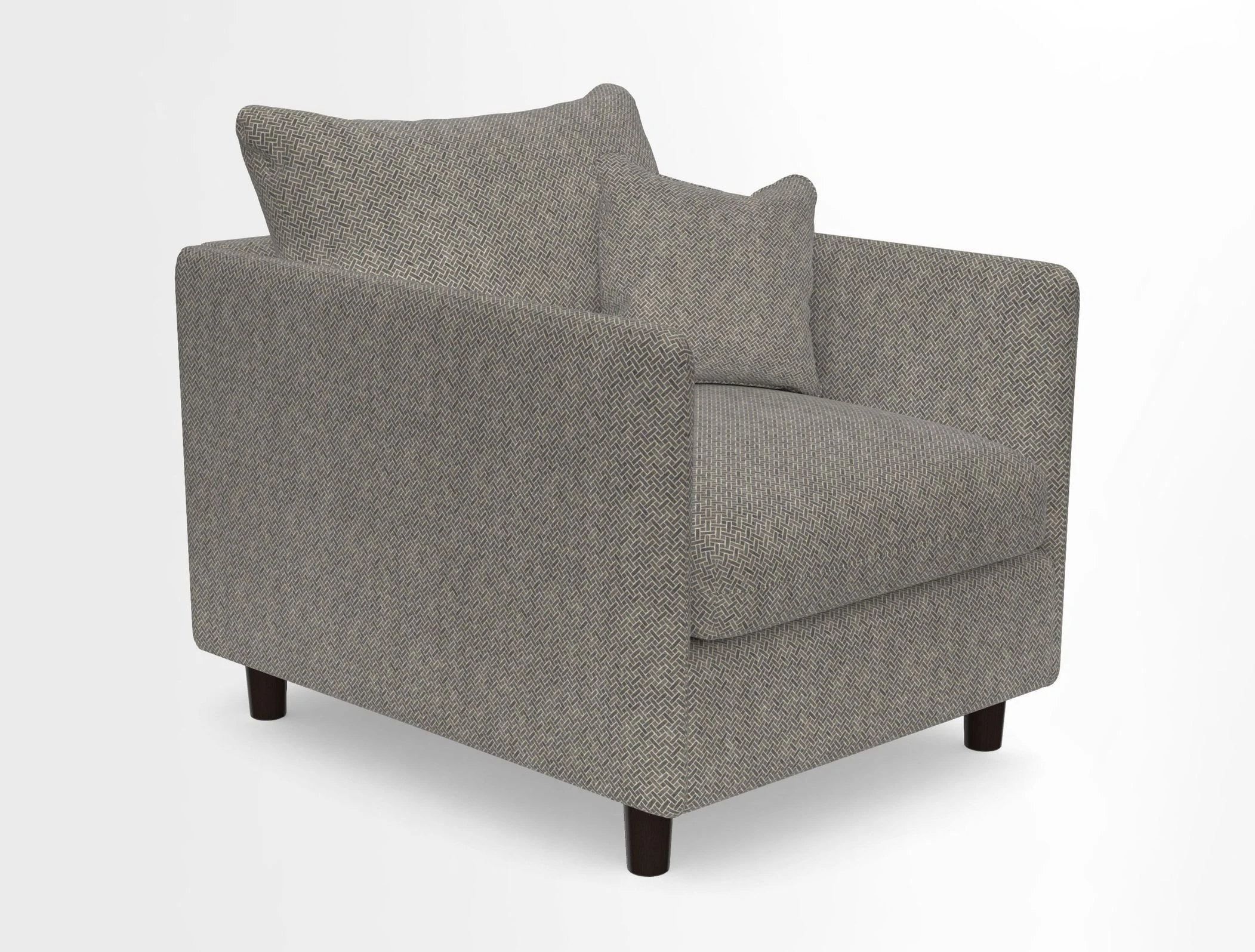 Madehurst Chair in Two Tone Plain Biscuit. Loose cover option available