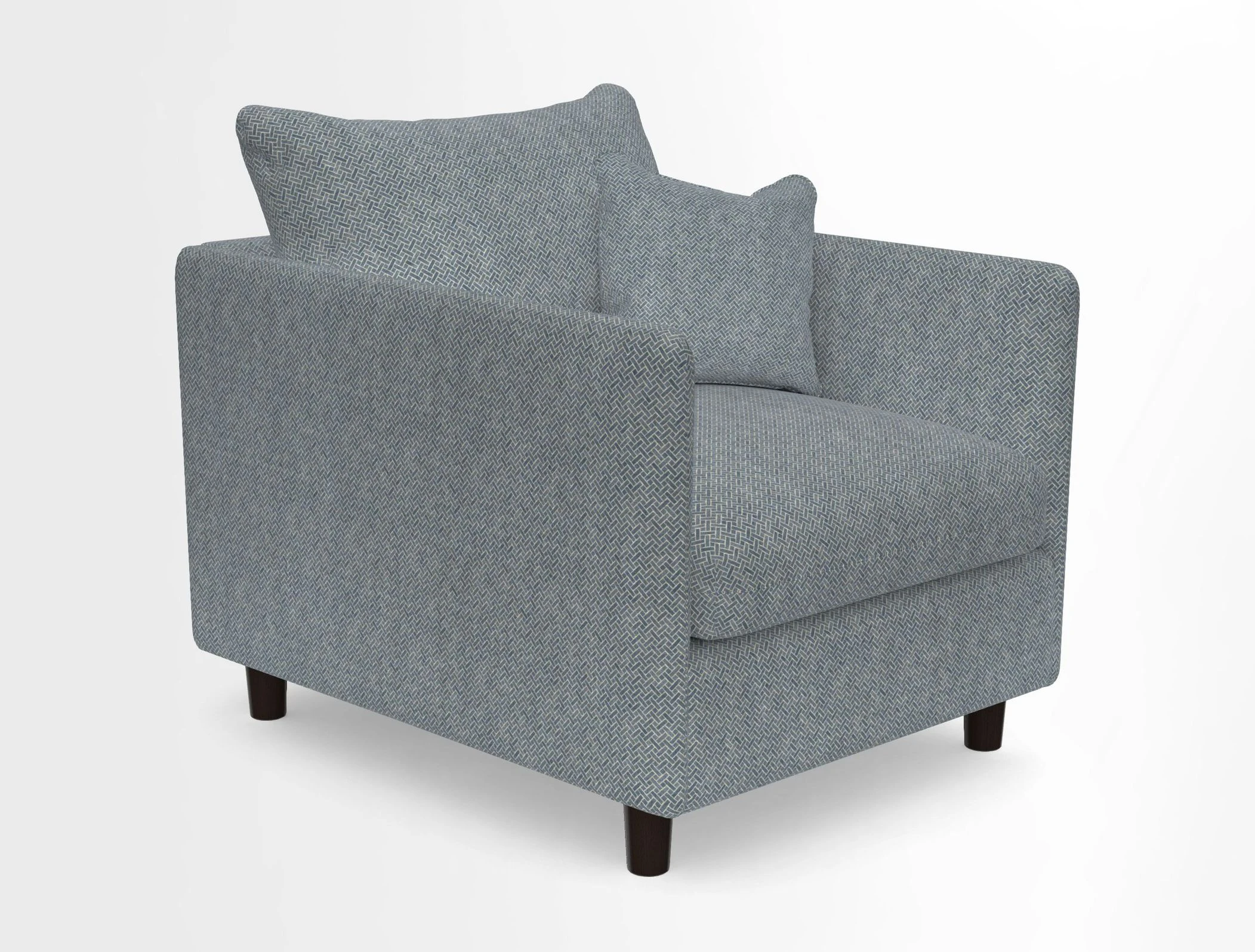 Madehurst Chair in Two Tone Plain Biscuit. Loose cover option available