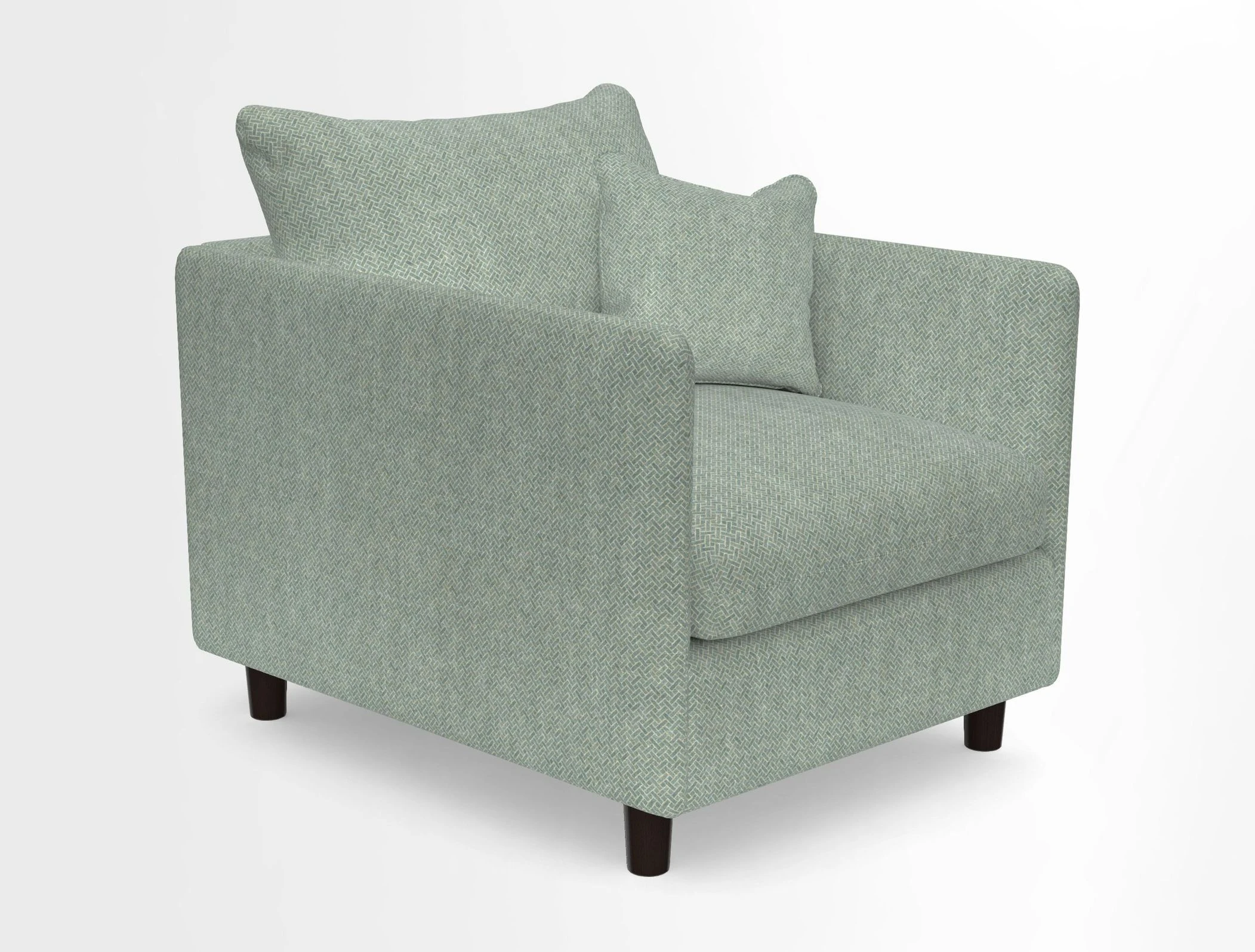 Madehurst Chair in Two Tone Plain Biscuit. Loose cover option available