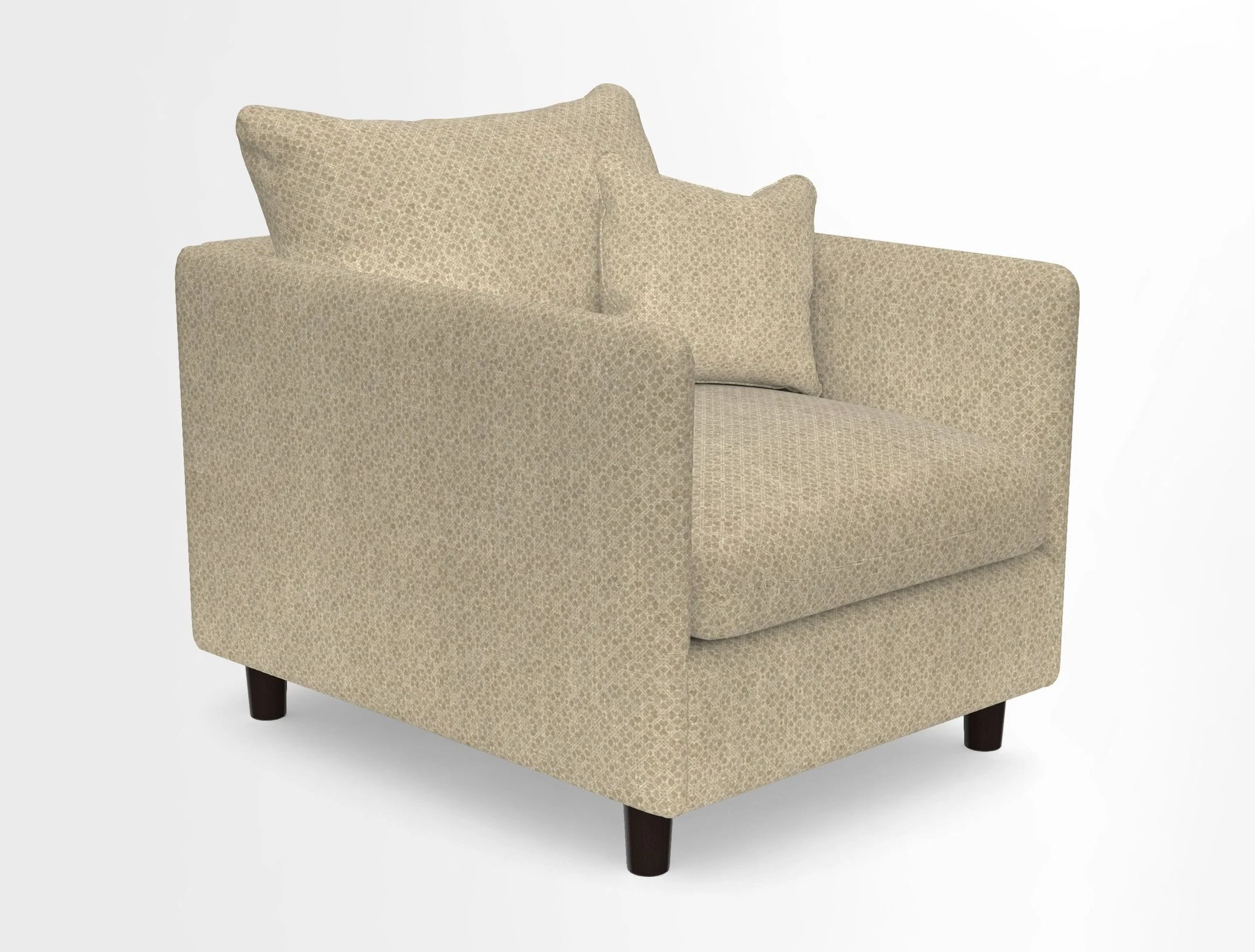 Madehurst Chair in Two Tone Plain Biscuit. Loose cover option available